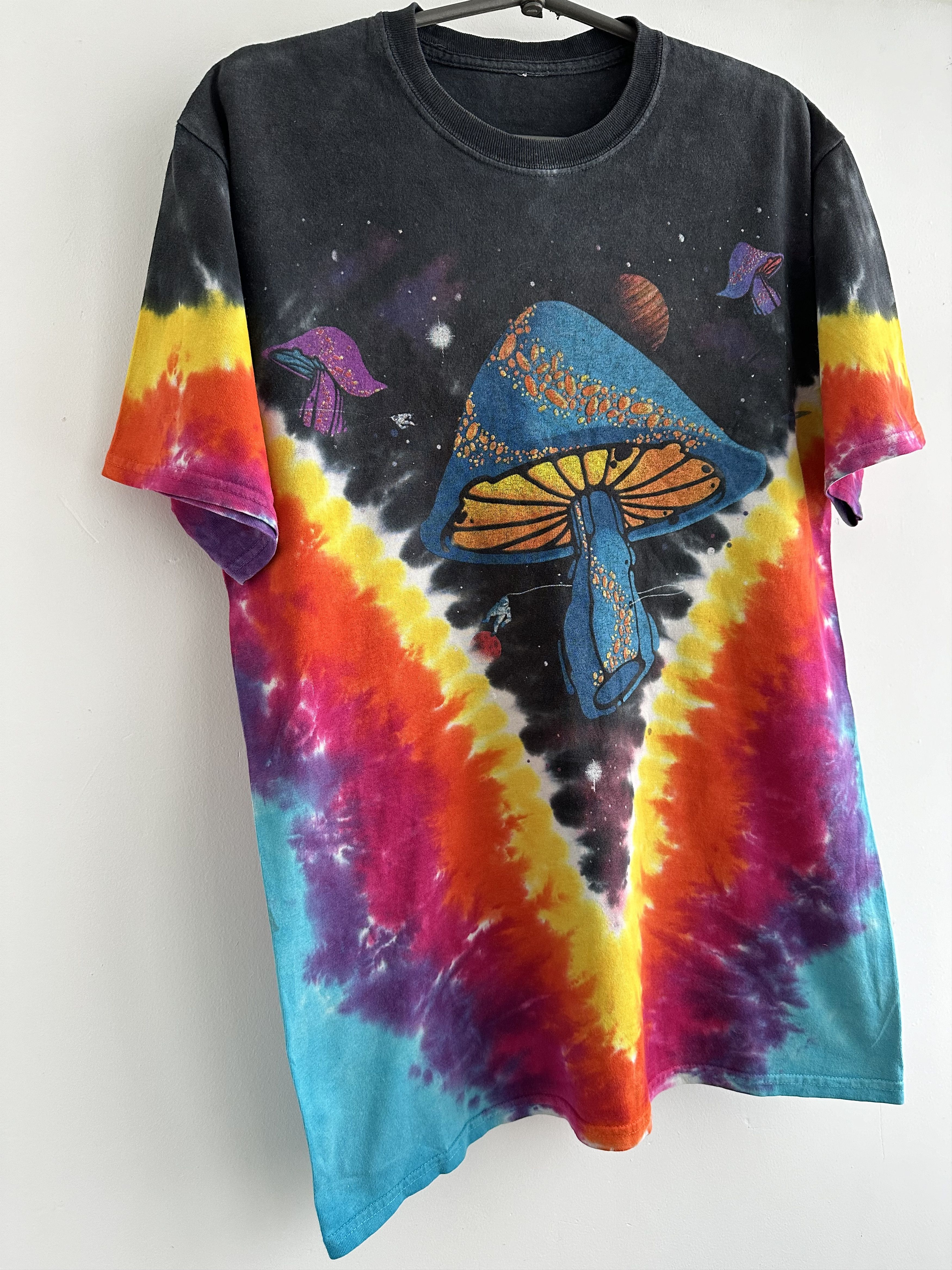 Grateful Dead Vintage Liquid Blue Space Mushroom T Shirt Size US M / EU 48-50 / 2 - 2 Thumbnail