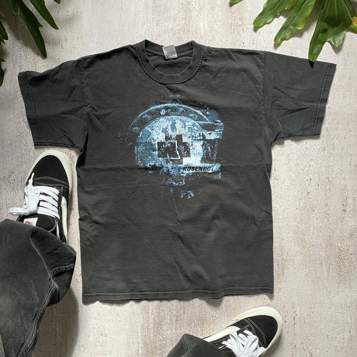Band Tees VINTAGE Y2K RAMMSTEIN AMAZING FADED RARE TOUR T SHIRT 34 Size US M / EU 48-50 / 2 - 3 Thumbnail