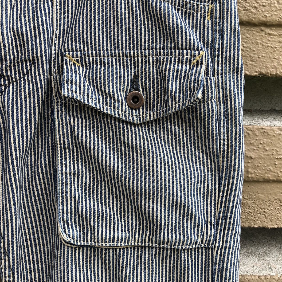 Japanese Brand Vintage TROUSERS MEN’S Striped Hikory Bush Pants Size US 32 / EU 48 - 4 Thumbnail