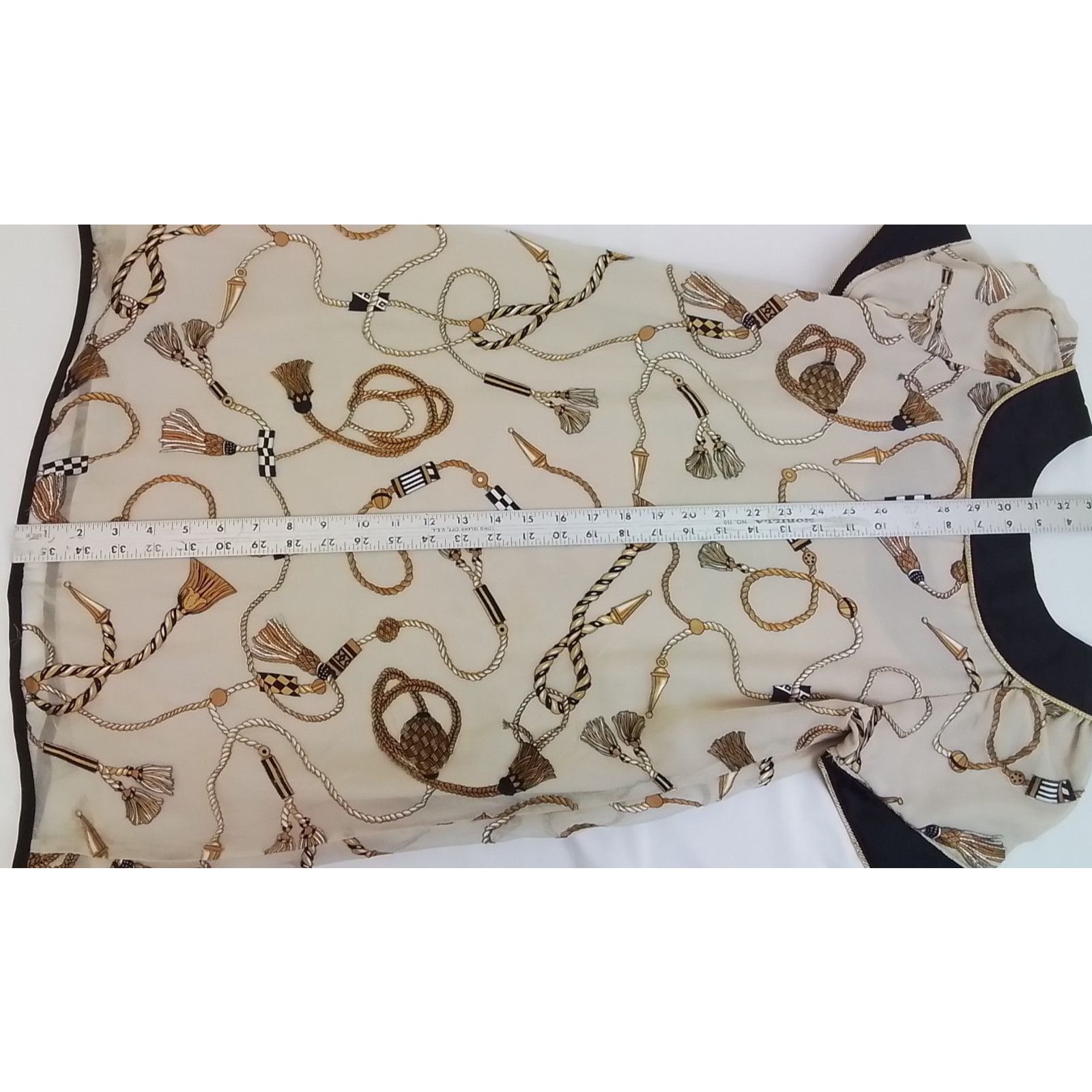 Other Voom by Joy Han Silk Dress Women's S Brown Graphic Print Size S / US 4 / IT 40 - 14 Thumbnail