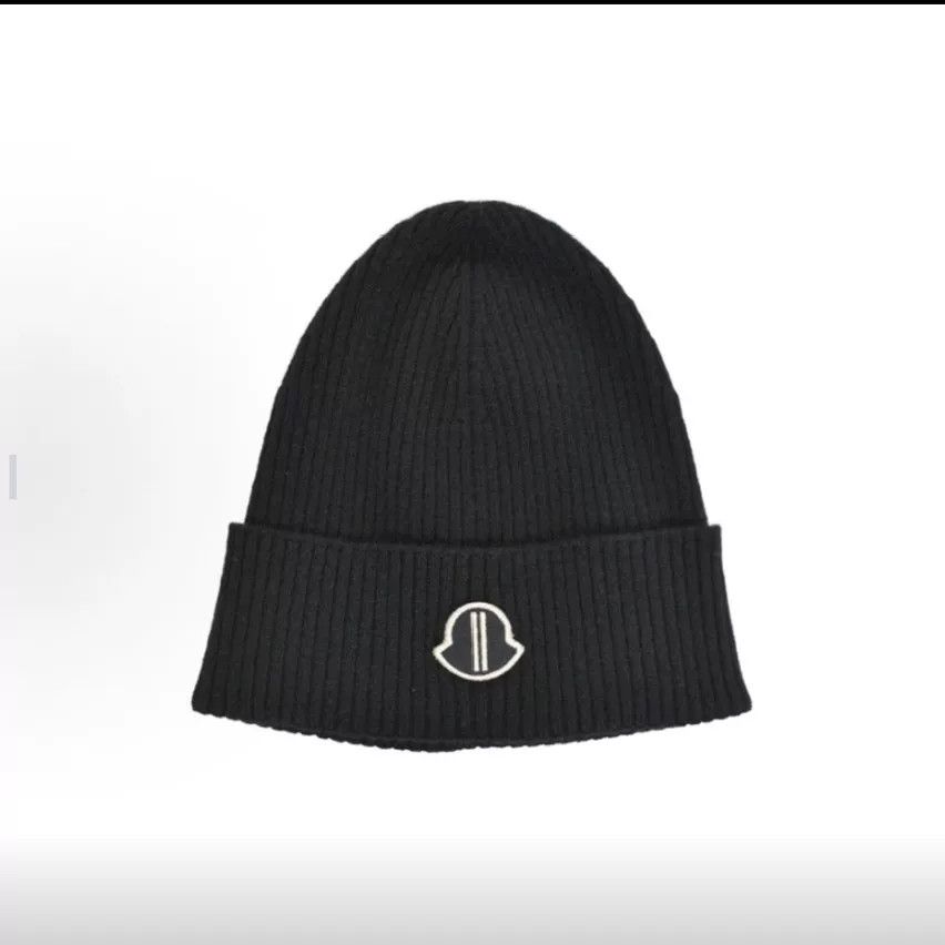 Moncler Genius moncler genius knit beanie in black and gray Size ONE SIZE - 2 Thumbnail