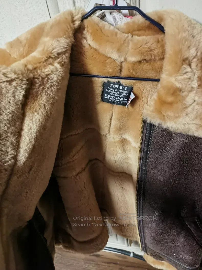 Schott Schott B-3 Heavy Aviator Wool Coat Size US L / EU 52-54 / 3 - 5 Thumbnail