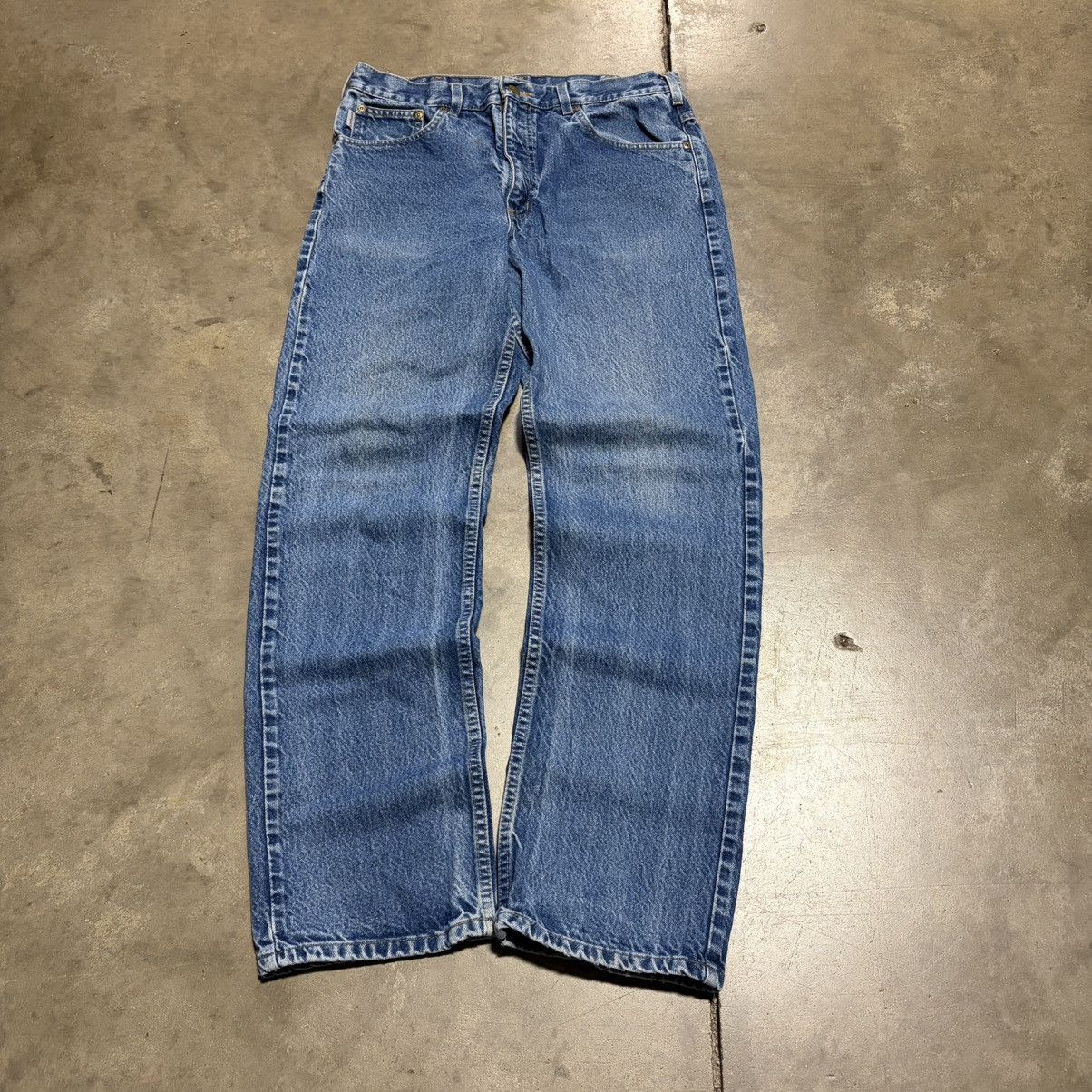 Carhartt Vintage Carhartt Relaxed Fit Denim Jeans Faded Washed Work Size US 33 - 1 Thumbnail