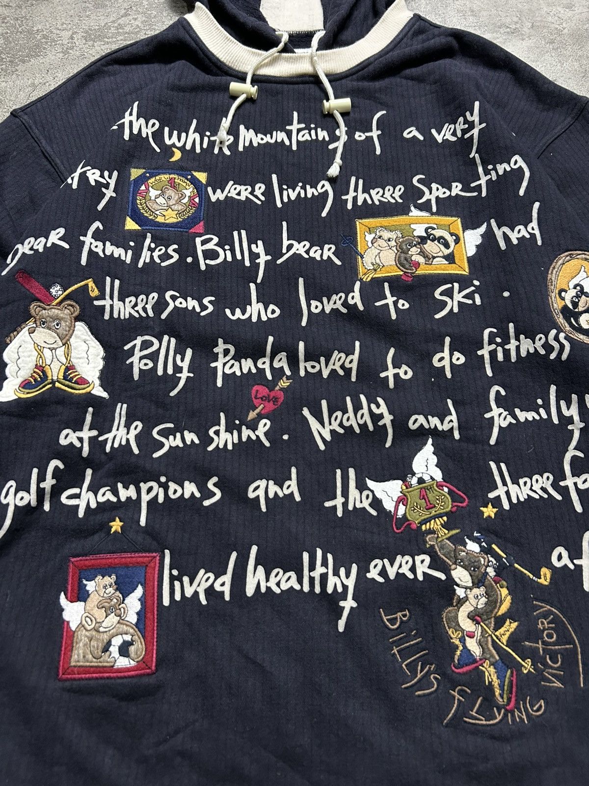 Jean Charles De Castelbajac Jean Charles De Castelbajac Sport Bear Embroidery Hoodie Size US XL / EU 56 / 4 - 4 Thumbnail