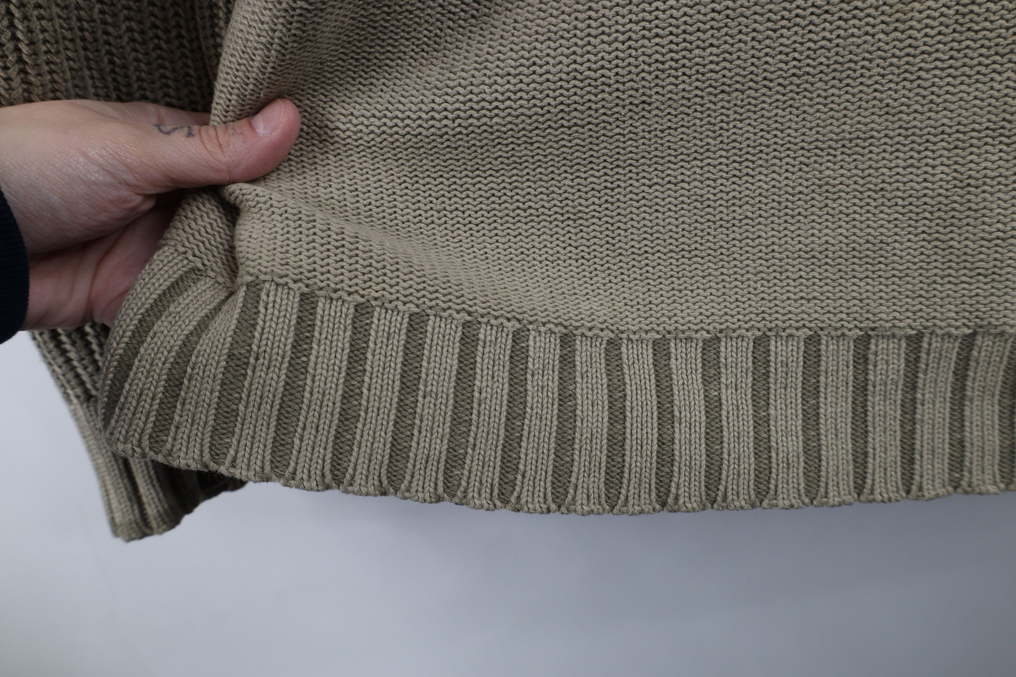 Columbia × Vintage Vintage 90s Columbia Fit Marled Ribbed Knit Sweater Beige Size US L / EU 52-54 / 3 - 6 Thumbnail