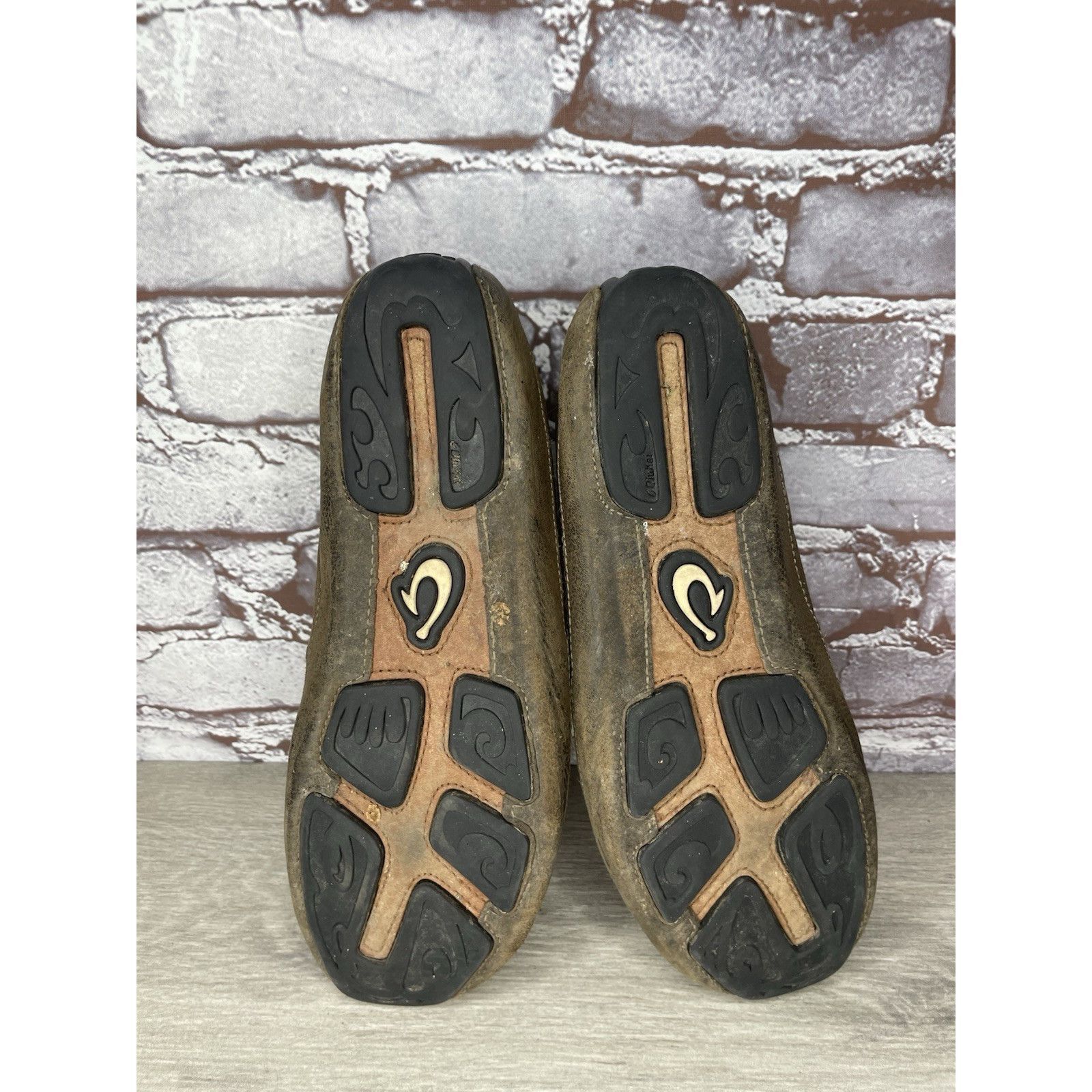 Olukai Olukai Akepa Moc Brown Leather Boat Slip On Moccasin Loafer Size US 9 / EU 42 - 21 Thumbnail