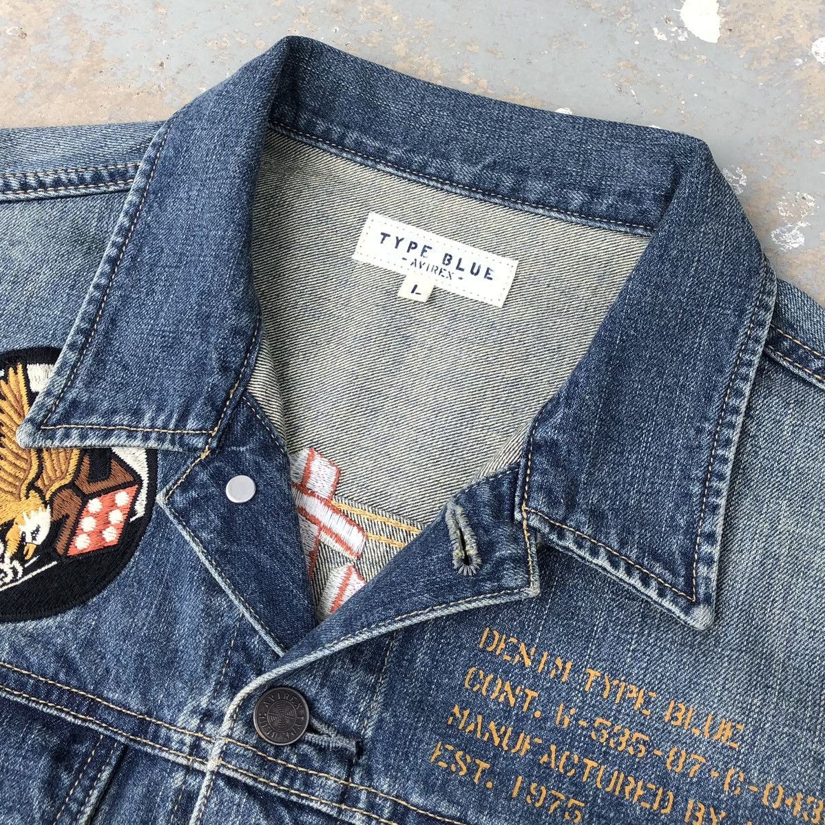 Avirex AVIREX Type Blue Denim Souvenir Jacket Size US L / EU 52-54 / 3 - 19 Thumbnail