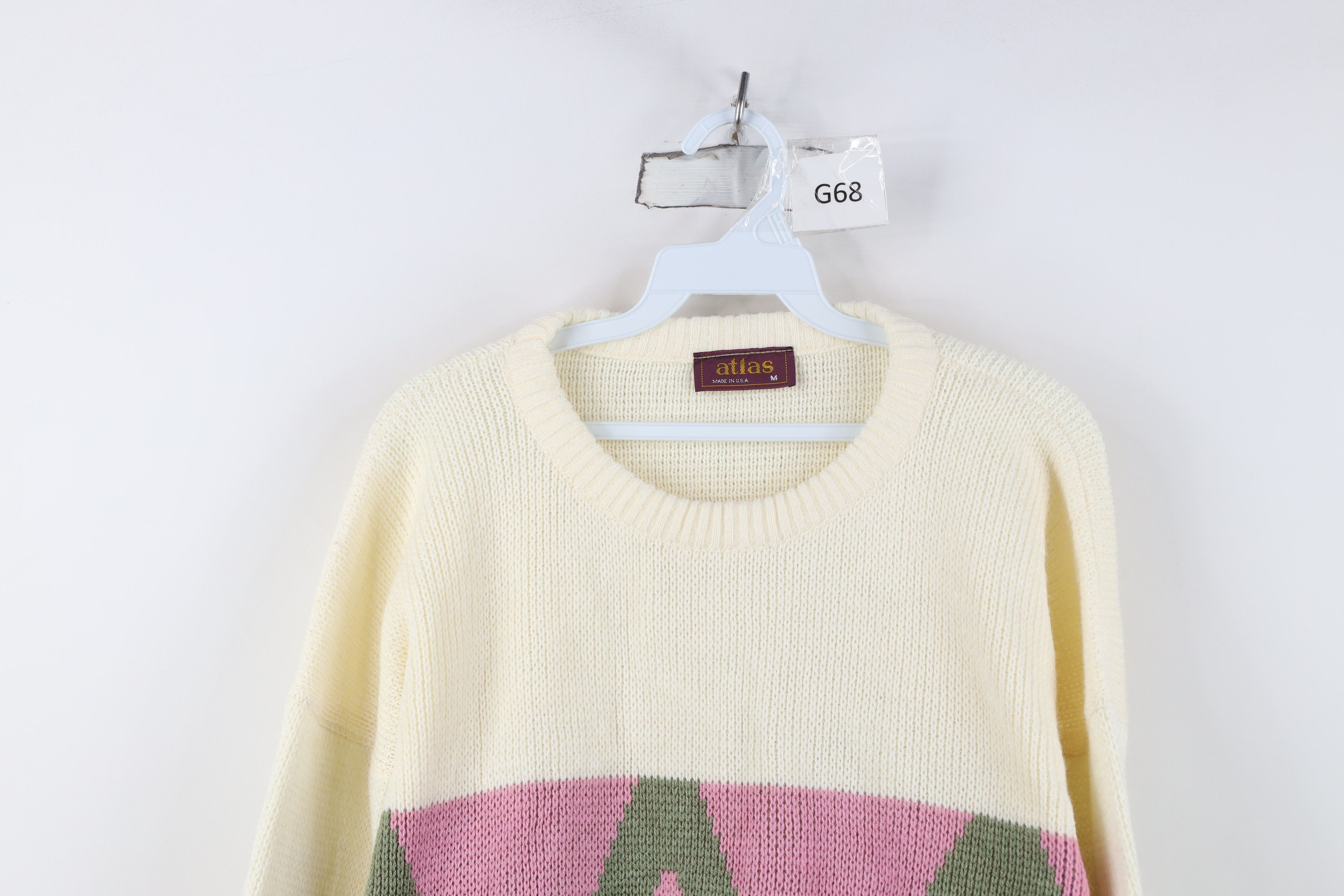 Vintage Vintage 90s Streetwear Art Geometric Knit Sweater USA Size M / US 6-8 / IT 42-44 - 2 Thumbnail
