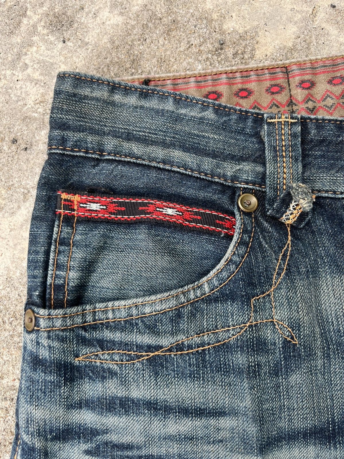Edwin Rare Edwin XU Regular Distressed Denim Jeans Size US 30 / EU 46 - 5 Thumbnail