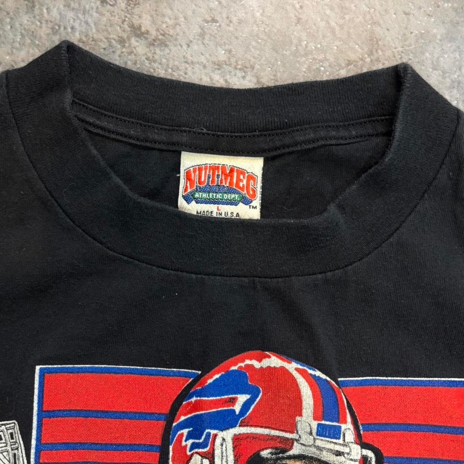 NFL × Nutmeg × Vintage Vintage 90s Jim Kelly Buffalo Bills Shirt Nutmeg Size Large Size US L / EU 52-54 / 3 - 4 Thumbnail