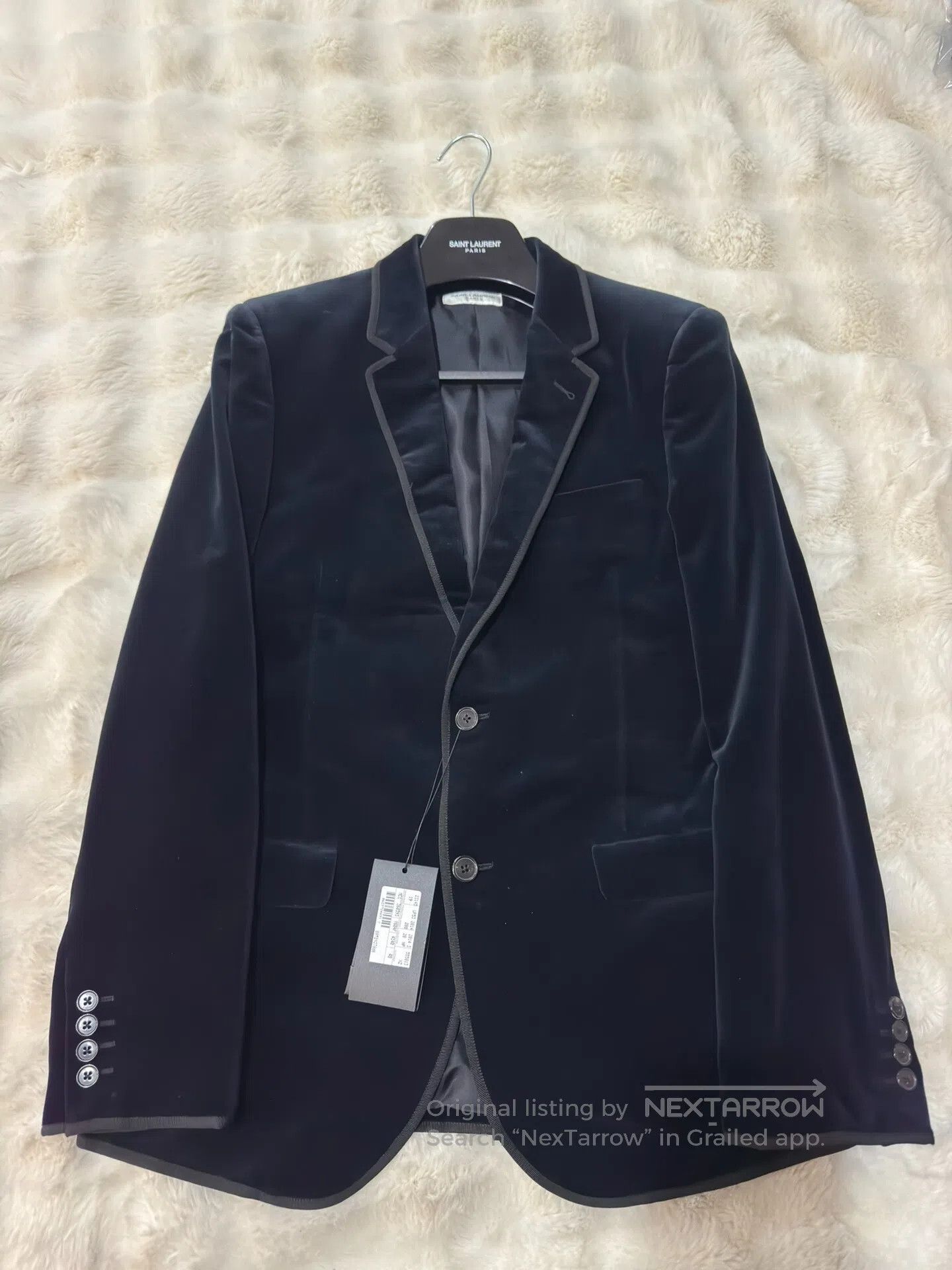 Saint Laurent Paris Saint Laurent Paris Navy Velvet Suit| Size US M / EU 48-50 / 2 - 1 Thumbnail