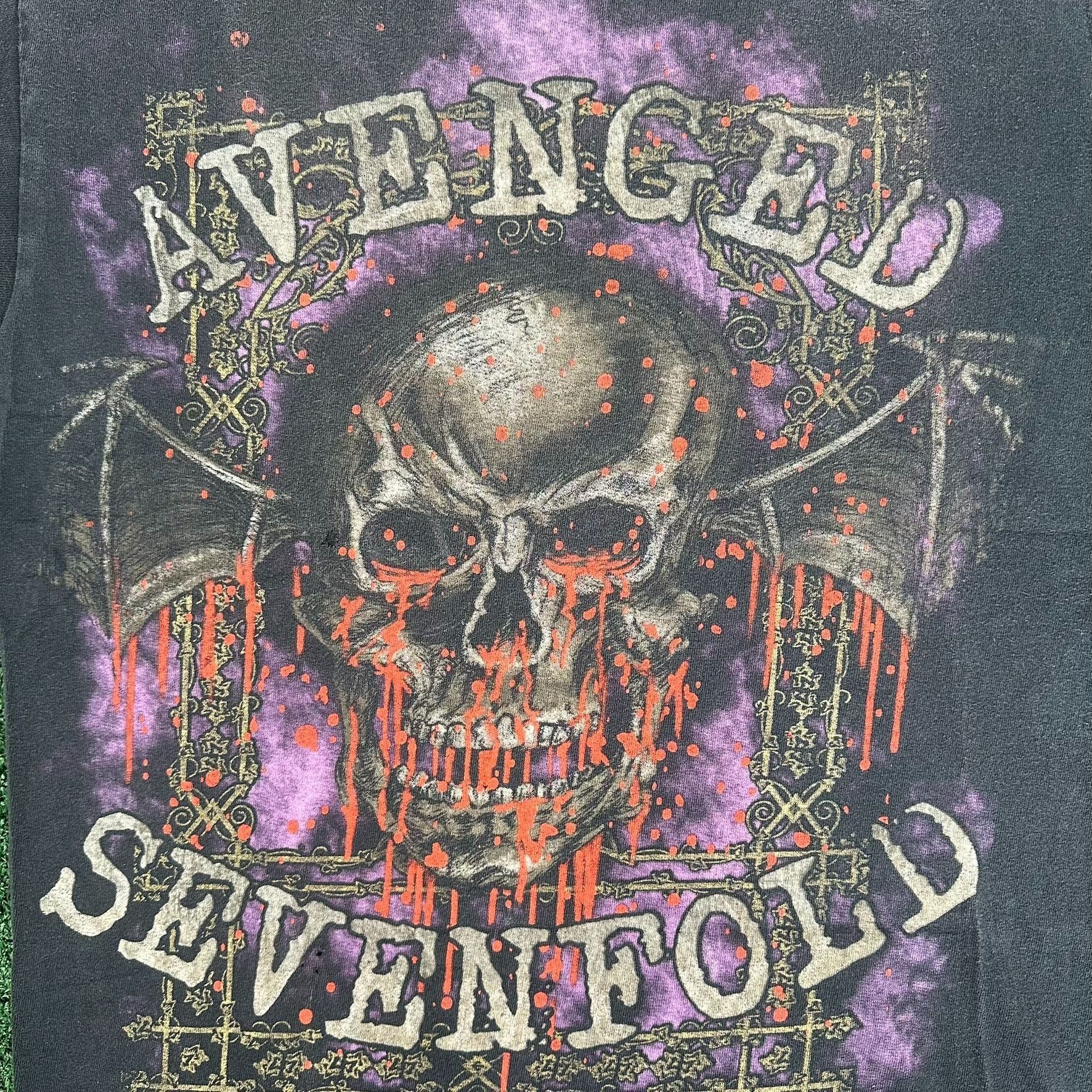Band Tees Vintage Y2K Avenged Sevenfold T-Shirt A7X Metal Band Tee Size US M / EU 48-50 / 2 - 2 Thumbnail