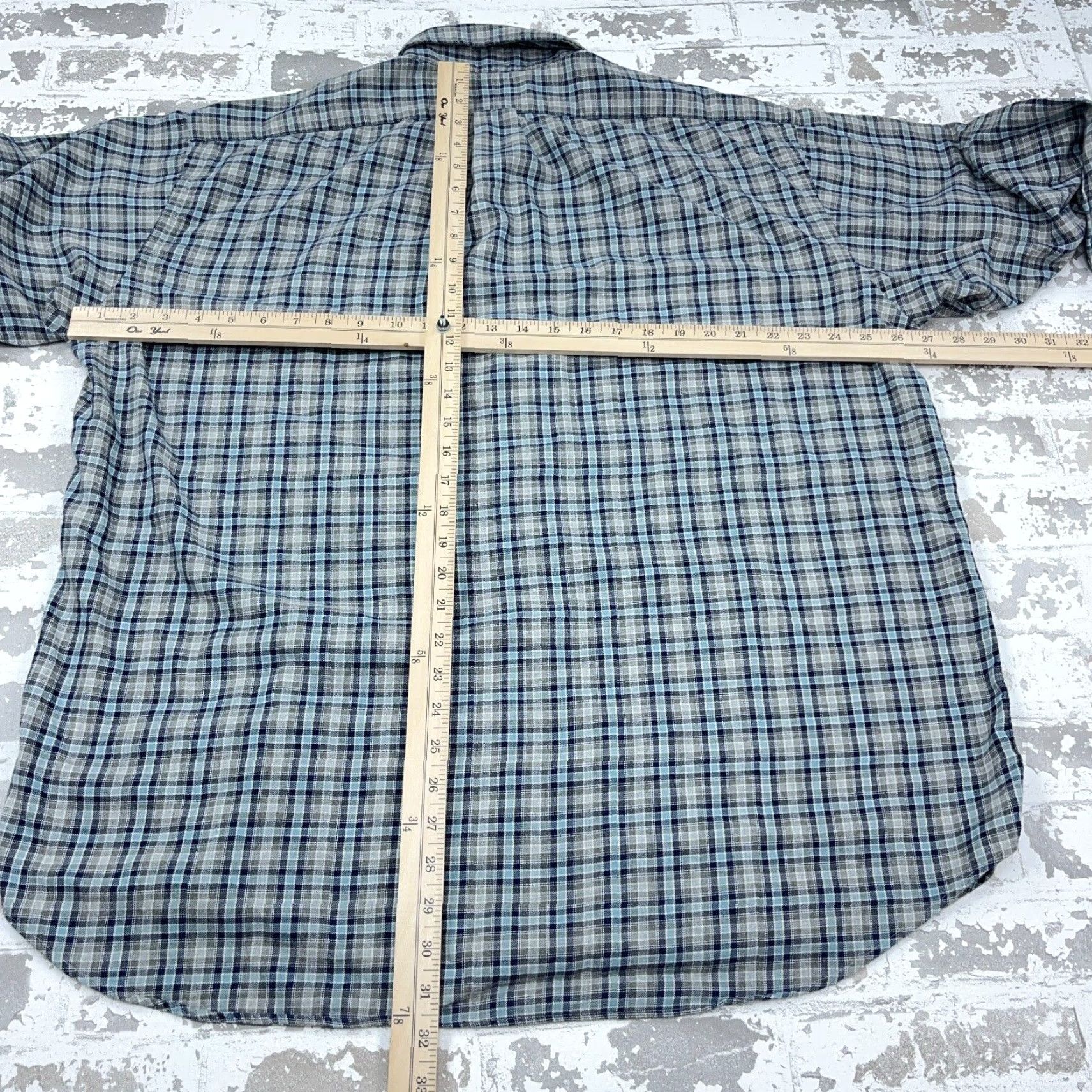 Ralph Lauren Ralph Lauren Shirt Men XL Blue Gray Plaid Button-Up Flannel Tartan Blake Soft Mens Size US XL / EU 56 / 4 - 6 Thumbnail