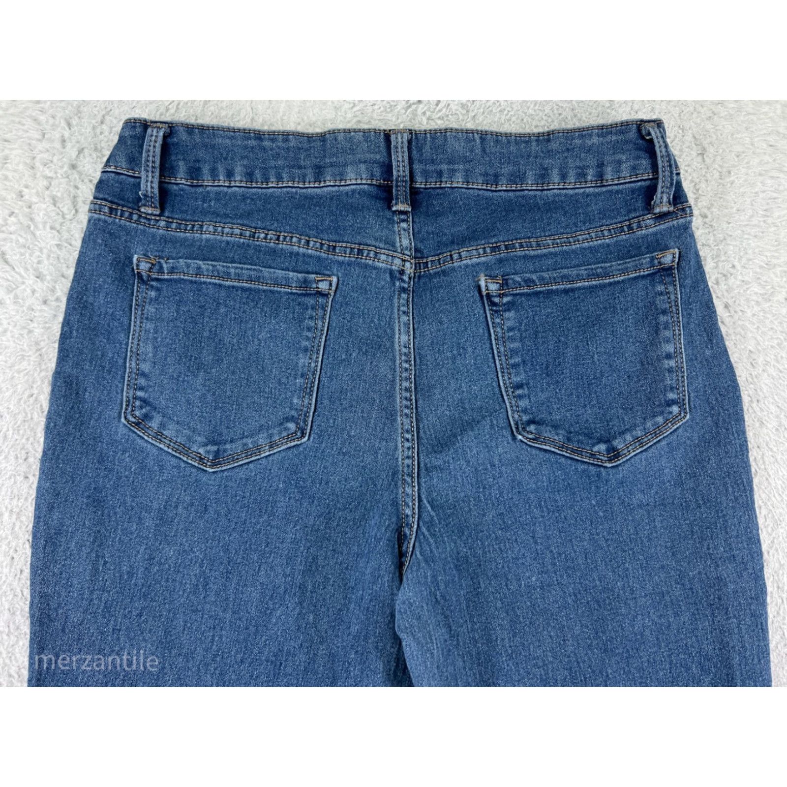 Vintage No Boundaries Jeans Womens 15 Blue Denim Bootcut Medium Wash Cotton Blend Size 36" / US 14 / IT 50 - 3 Thumbnail