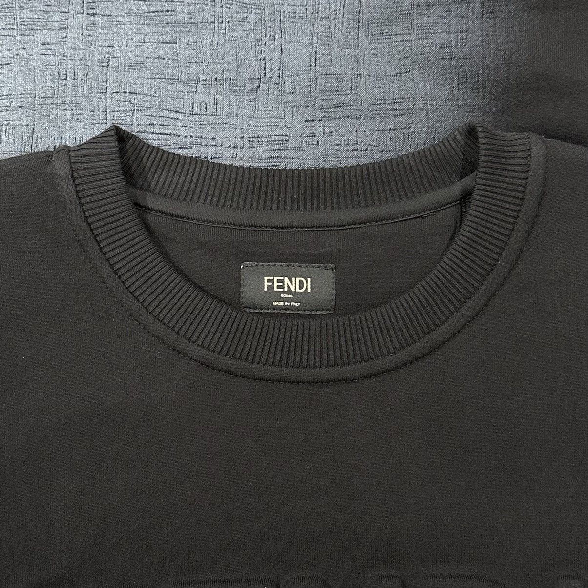 Fendi FENDI BLACK GREY OMBRÉ LOGO EMBOSSED PULLOVER SWEATER SIZE S Size US S / EU 44-46 / 1 - 6 Thumbnail