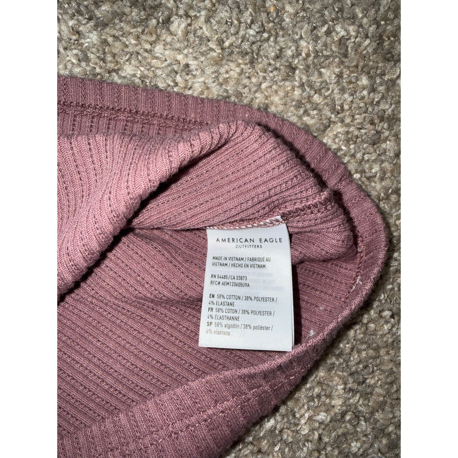 American Eagle Outfitters American Eagle - Square Neck Cami - Mauve Purple, Medium Size M / US 6-8 / IT 42-44 - 4 Thumbnail