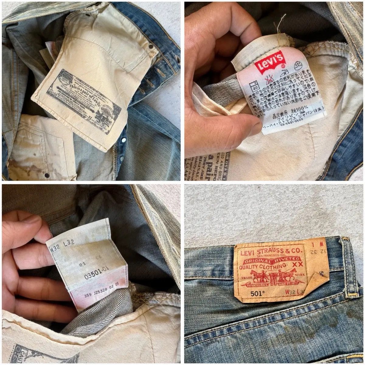 Levi's W33 L32 🔥🔥 Vintage LEVI’S 501 Jeans Rusty Denim Pants Size US 33 - 16 Thumbnail