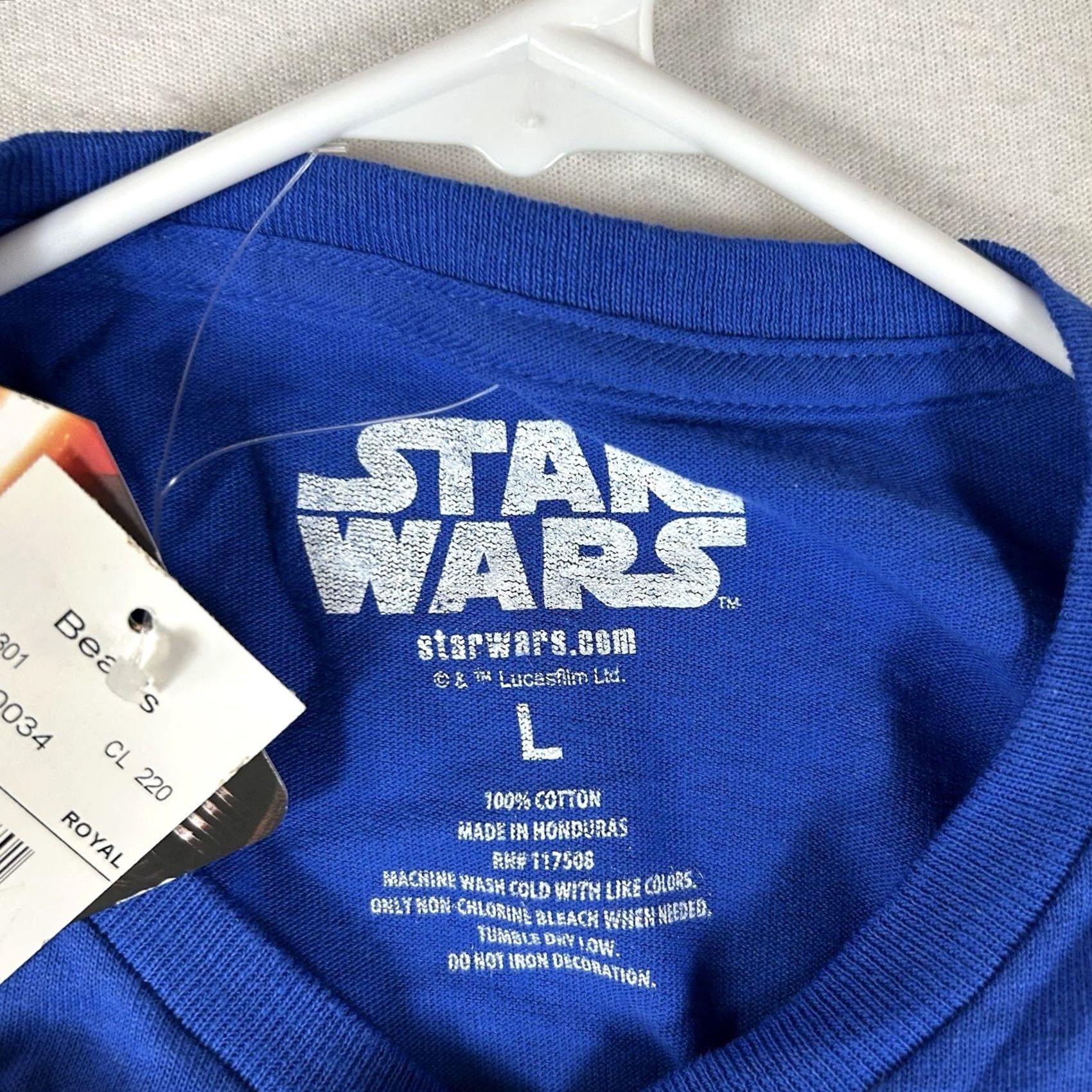 Disney VINTAGE Star Wars NEW The Force Awakens Galaxy T-Shirt Mens Large Blue Graphic Print NWT Size US L / EU 52-54 / 3 - 5 Thumbnail
