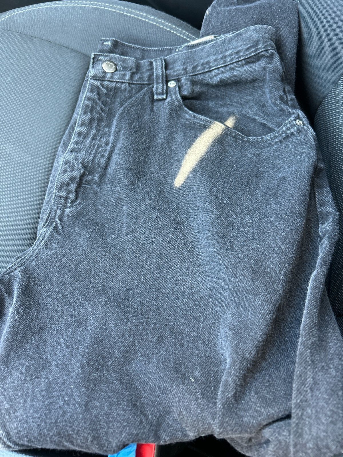 Vintage × Wrangler Black wrangler jeans 38x30 Size US 38 / EU 54 - 1 Thumbnail