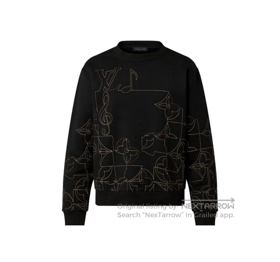 Louis Vuitton Louis Vuitton FW22 Logo Print Pullover Hoodie. Size US XXL / EU 58 / 5 - 1 Thumbnail