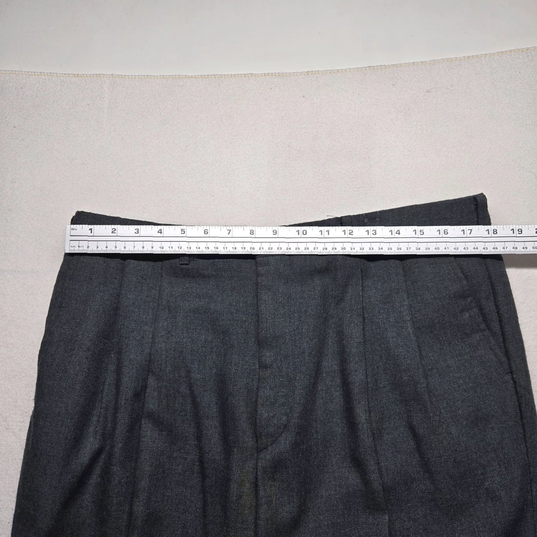 Vintage Gray Dress Pants Straight Leg Adult Men's Size 38 x 30 S Size US 38 / EU 54 - 4 Thumbnail