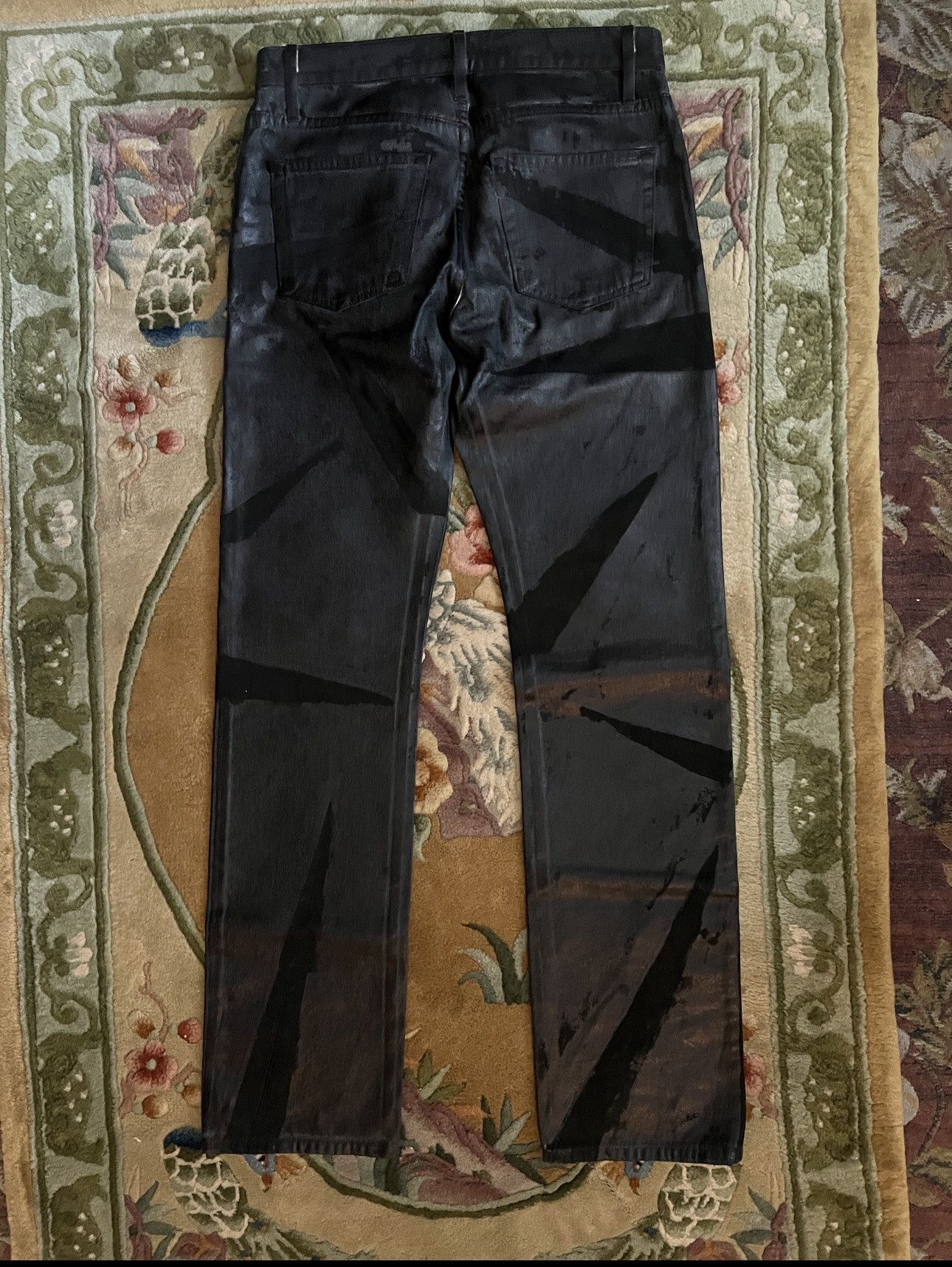 Helmut Lang Helmut black distress metal crash Size US 30 / EU 46 - 7 Thumbnail