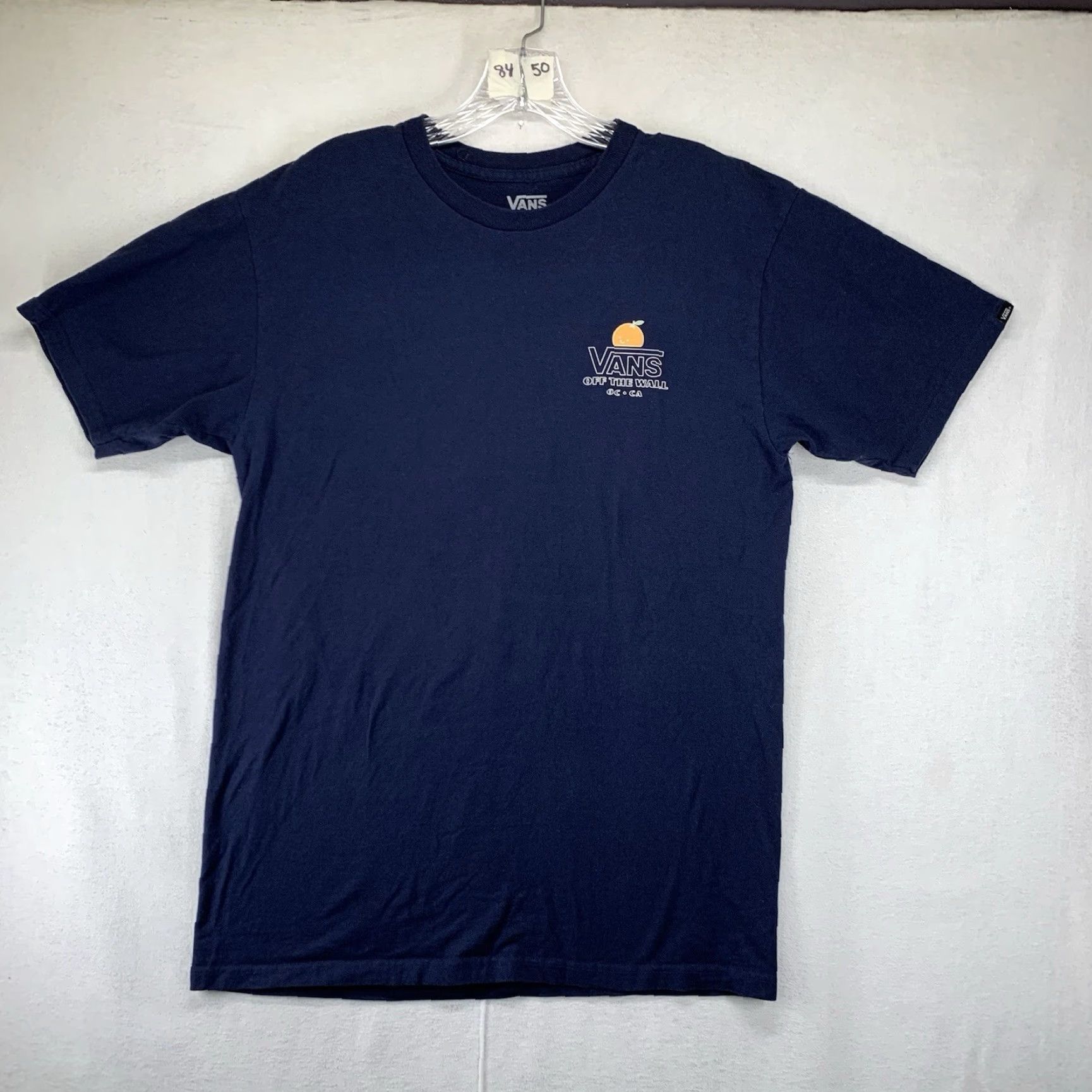 Vans VANS Men's T-Shirt Short Sleeve Crew Neck Blue Graphic Print Off The Wall Logo California Skate 2020s Size US M / EU 48-50 / 2 - 3 Thumbnail