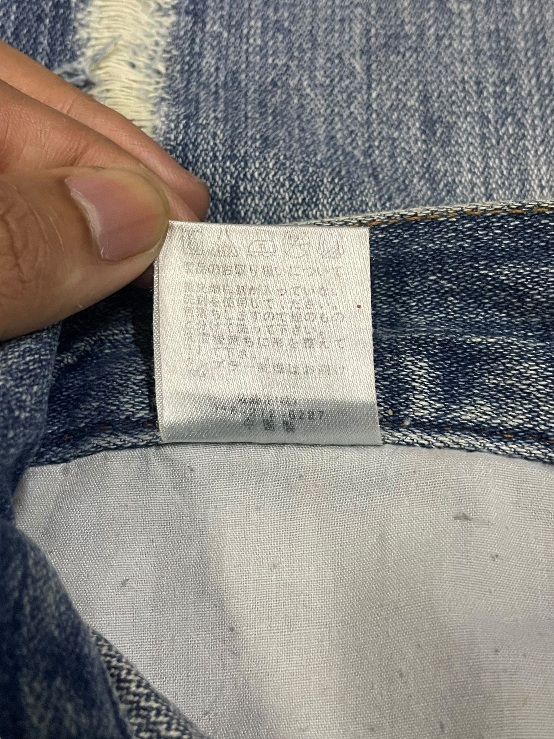Fragment Design Vintage Nylaus Sick Frayed Blue Wash Twisted Bootcut Jeans Size US 32 / EU 48 - 13 Thumbnail