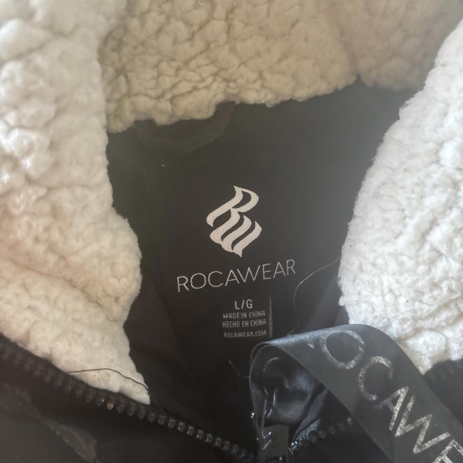 Rocawear Roca Wear Y2K Authentic Hooded Embroidered Puffer Coat Fur Size L / US 10 / IT 46 - 3 Thumbnail