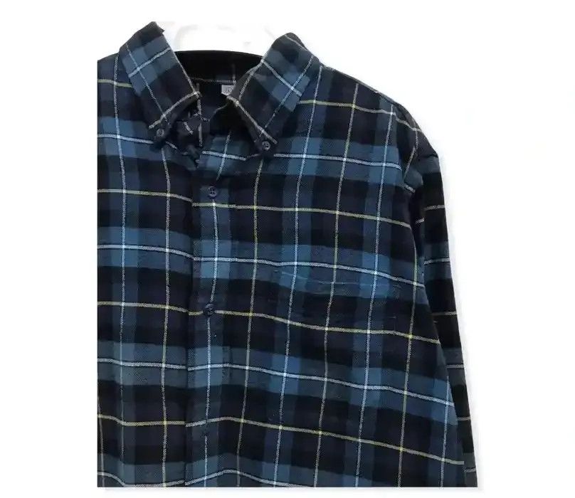 Flannel Japanese Brand Uniqlo Plaid Tartan Flannel Shirt Size US L / EU 52-54 / 3 - 3 Thumbnail
