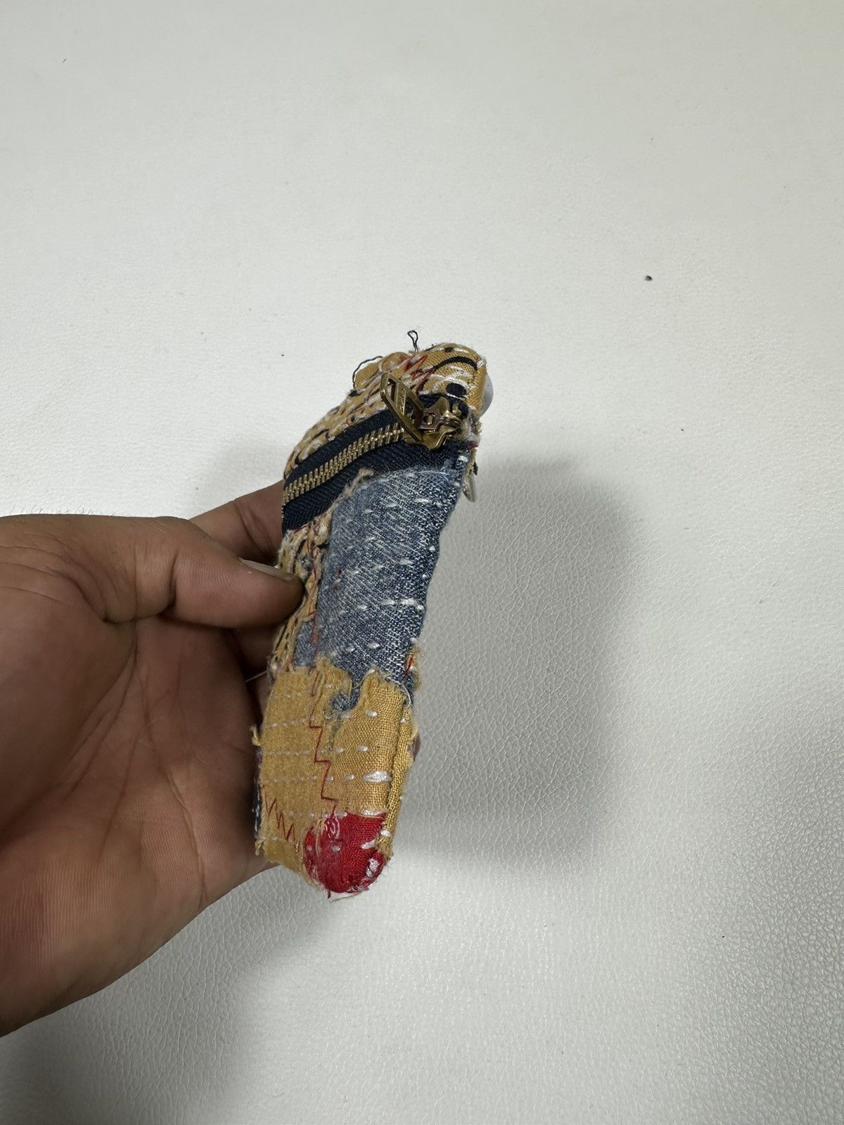 Other Custom Made Distressed Paisley Patchwork Keychain Wallet Size ONE SIZE - 6 Thumbnail