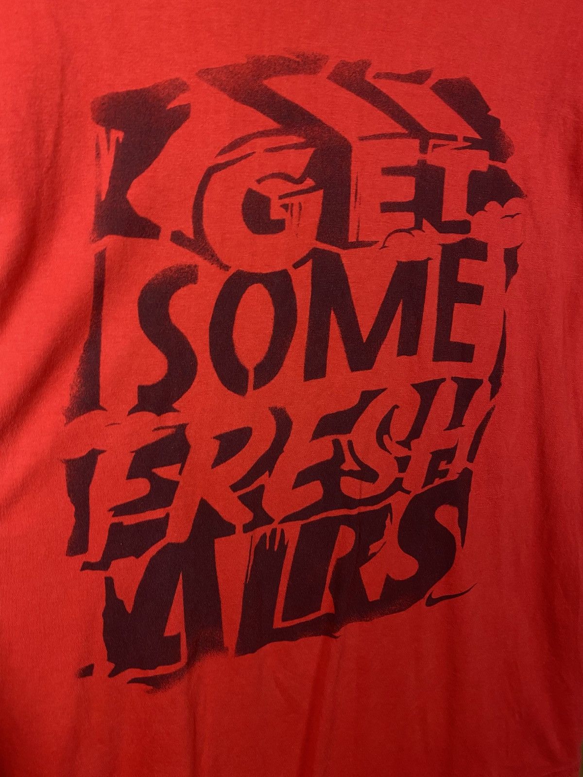 Nike ⚽️Vintage 00s T-Shirt Nike Get Some Fresh Airs VTG Tee⚽️ Size US M / EU 48-50 / 2 - 6 Thumbnail