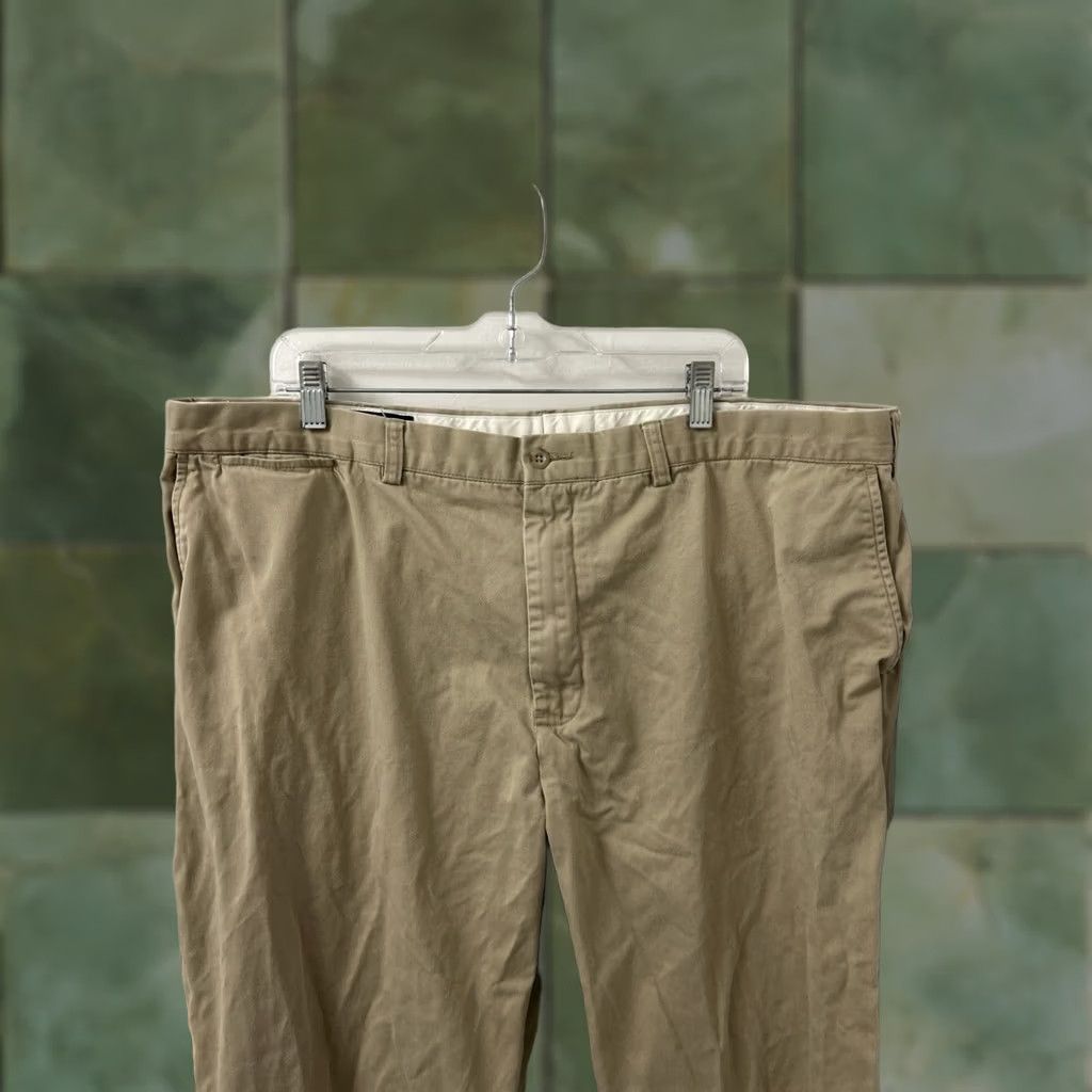 Polo Ralph Lauren VINTAGE Polo Ralph Lauren Chino Pants Mens 44x34 Tan Classic Fit Trousers Size US XXL / EU 58 / 5 - 1 Thumbnail