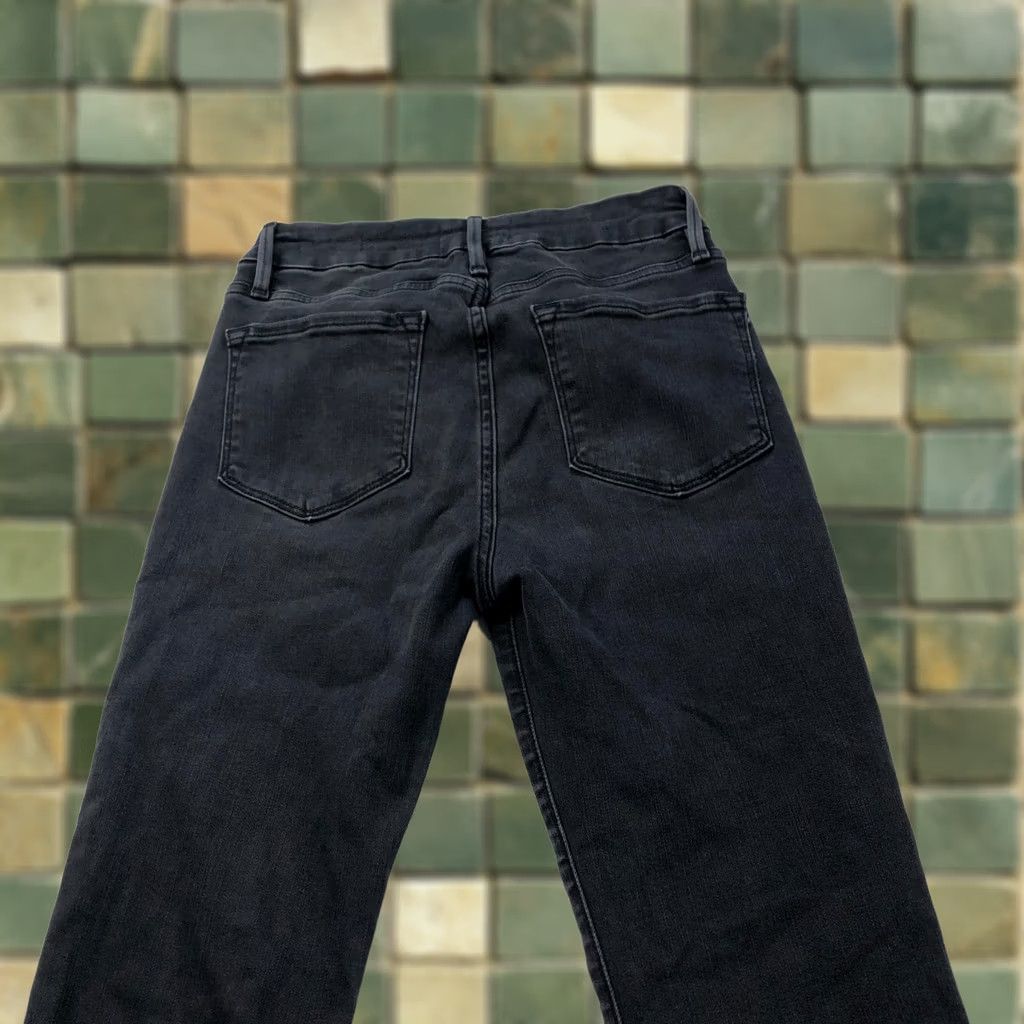 Frame FRAME Jeans Le Crop Mini Boot 26 Black Mid Rise Cut Off (Fits 26W 26L) HRJ Size 26" / US 2 / IT 38 - 1 Thumbnail