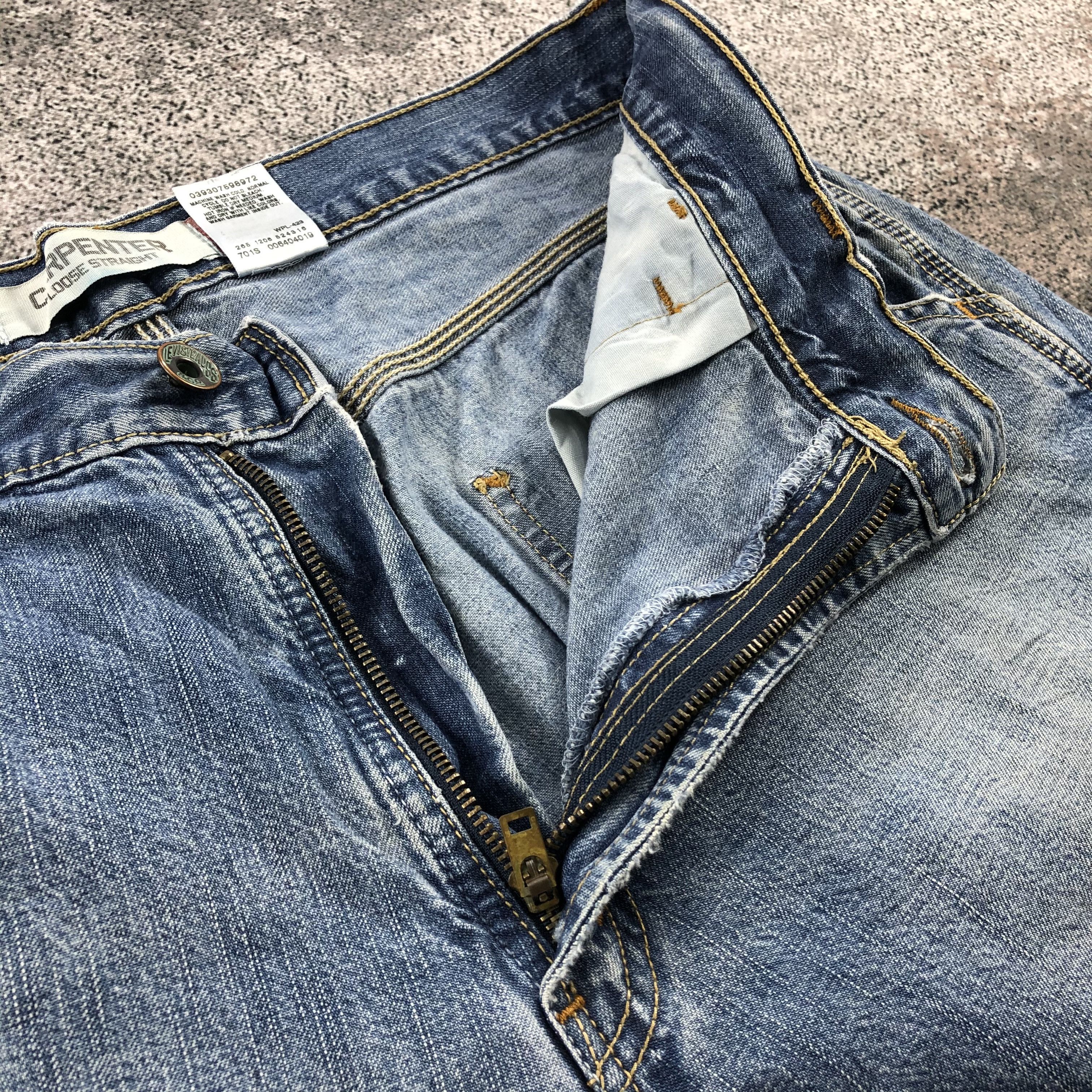 Levi's Vintage Levis Carpenter Jeans Faded Blue Baggy Size US 34 / EU 50 - 8 Thumbnail