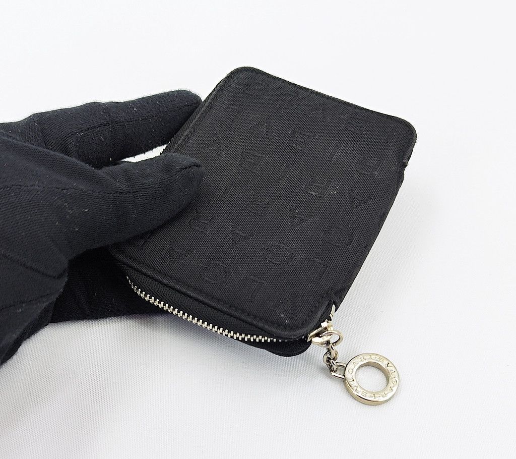 Bvlgari BVLGARI zipper monogram card holder mini wallet Size ONE SIZE - 4 Thumbnail