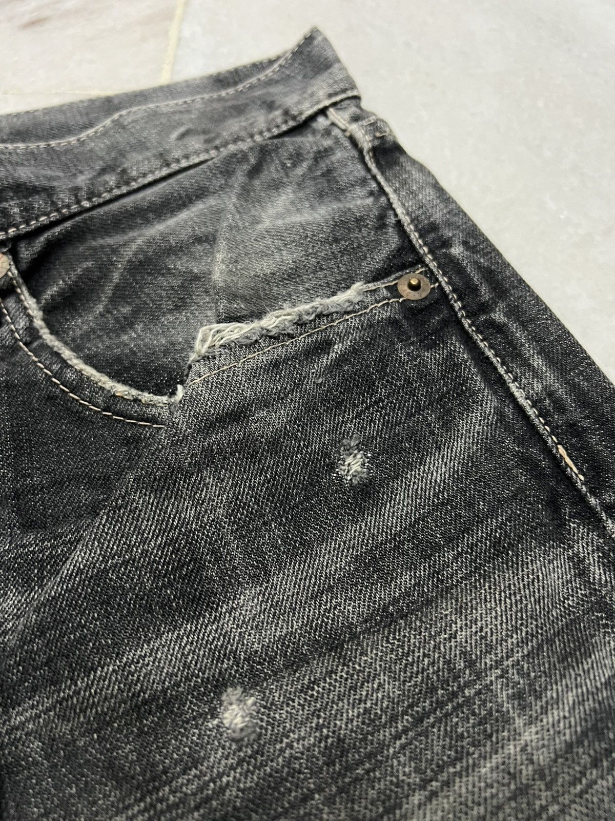 If Six Was Nine × Japanese Brand × Spellbound 💥90’s💥Vintage Spellbound Distress Mud Wash Faded Jean Japan Size US 32 / EU 48 - 12 Thumbnail
