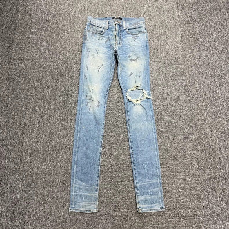 Amiri Amiri splatter distressed denim jeans Size US 30 / EU 46 - 1 Thumbnail