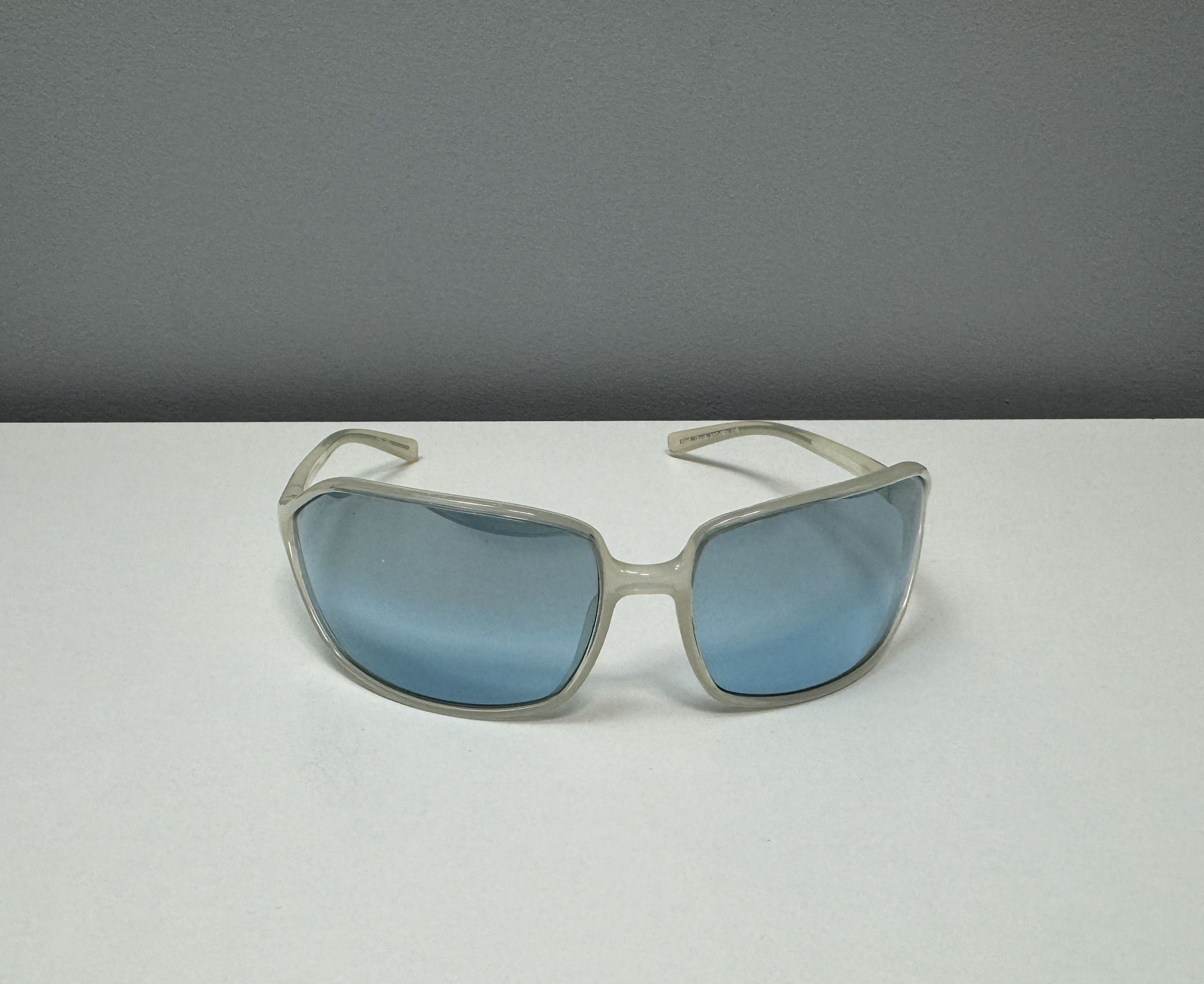Prada Vintage 2000s Prada Sport SPR04E Sunglasses Shield Blue Y2K Size ONE SIZE - 4 Thumbnail