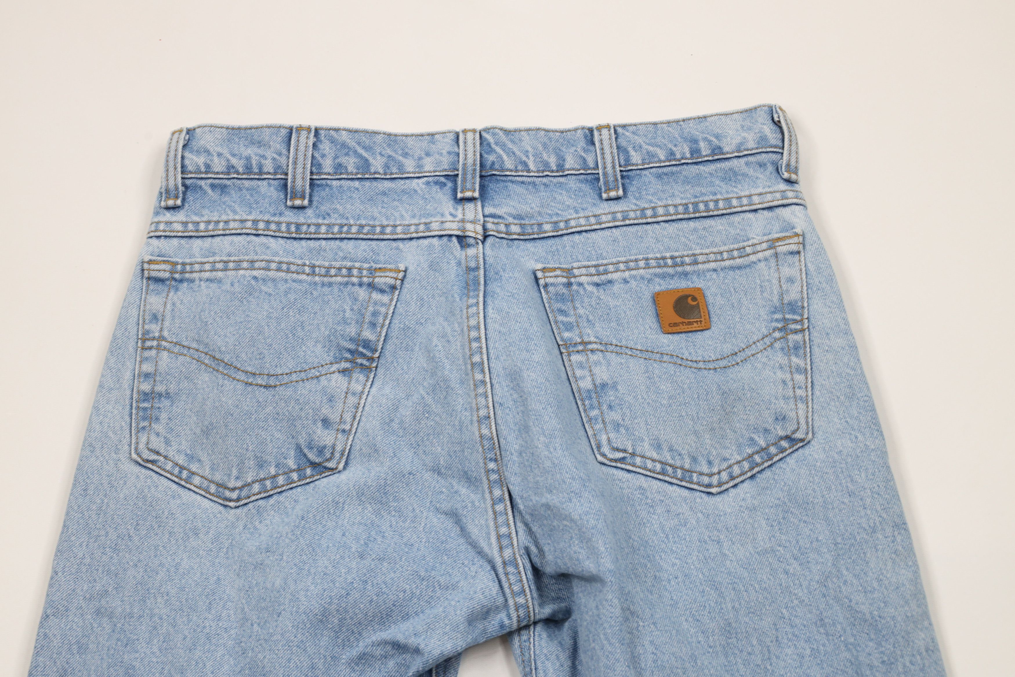 Carhartt × Vintage Vintage Y2K 2000 Carhartt Straight Leg Denim Jeans Blue USA Size US 33 - 11 Thumbnail