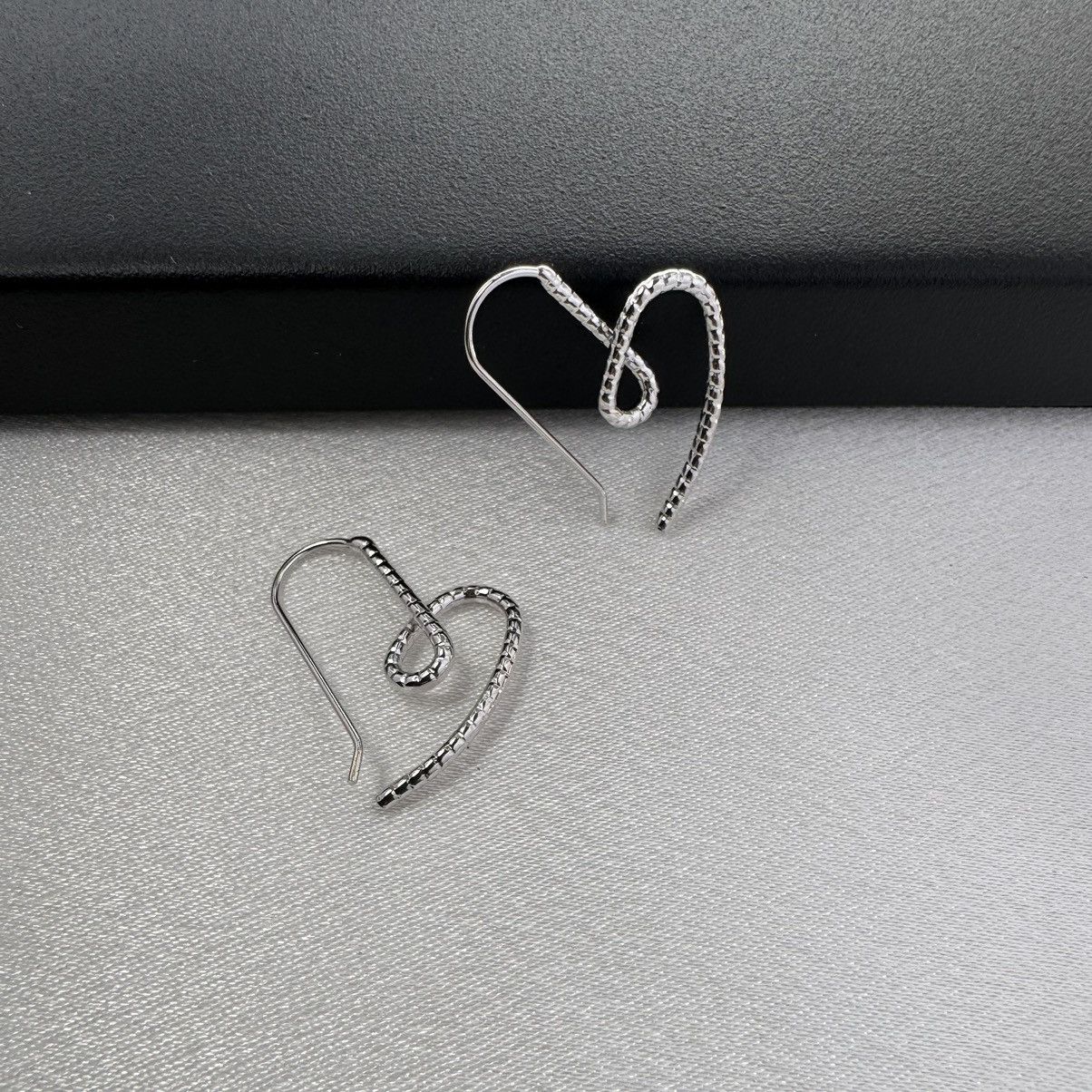 Designer Love Heart Stud Earrings for Women Size ONE SIZE - 3 Thumbnail