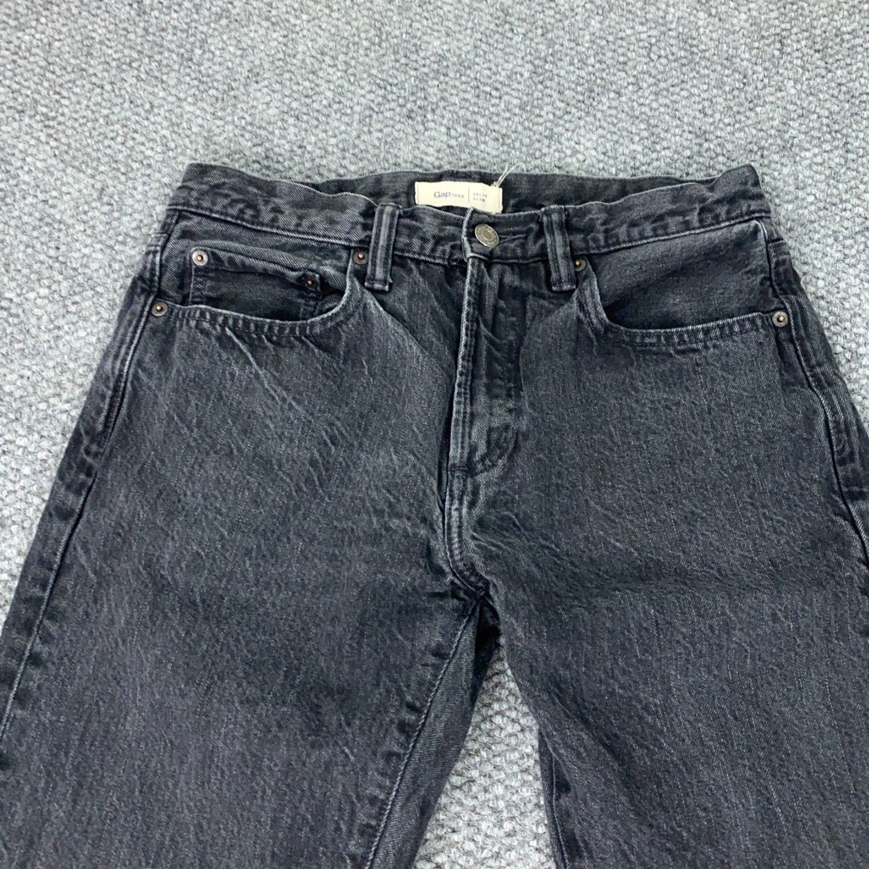 Gap VINTAGE GAP 1969 Jeans Mens 30x34 Blue Denim Slim Fit 5-Pocket 100% Cotton 1960s Mens Size US 30 / EU 46 - 2 Thumbnail