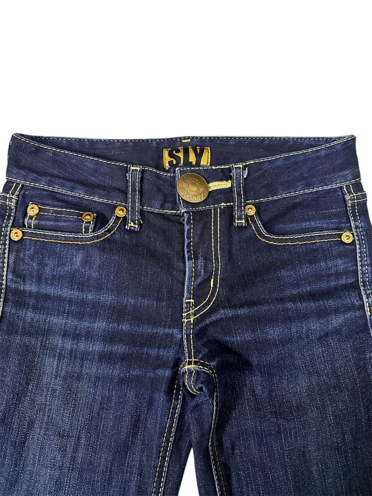 GOA 2000s Sly Jeans Y2K Flare Goa Lgb Red Pepper Style Size US 27 - 2 Thumbnail