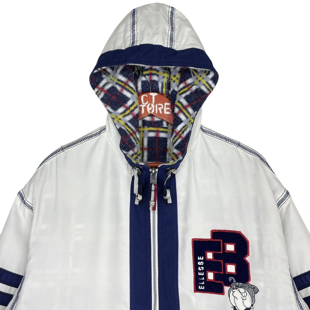 Ellesse × Vintage Vintage Ellesse Bulldogs Reversible Hoodie Jacket Size US M / EU 48-50 / 2 - 5 Thumbnail