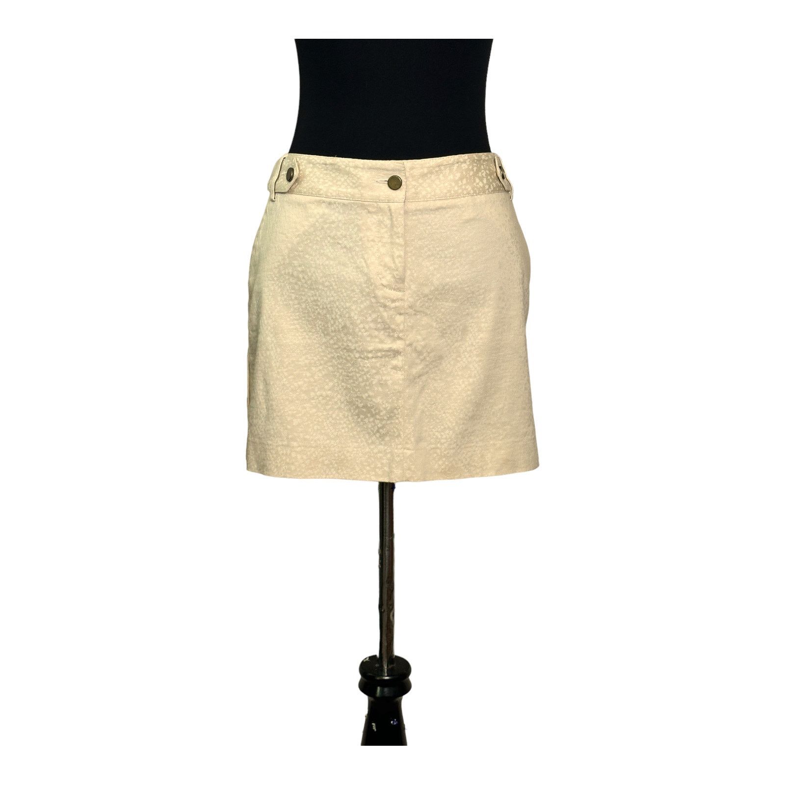 Express Express Design Studio beige printed mini skirt size 6 Size 28" / US 6 / IT 42 - 10 Thumbnail