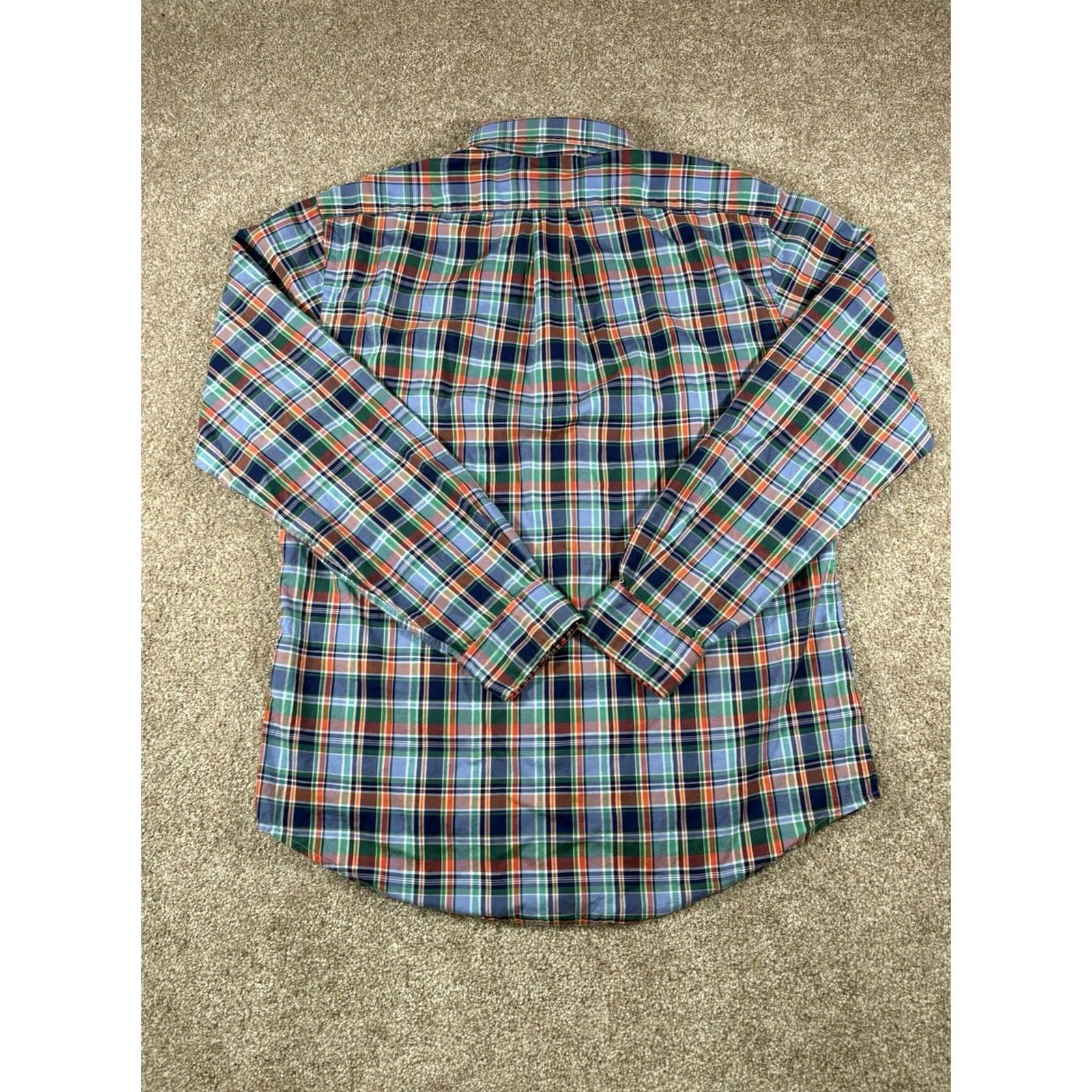 Polo Ralph Lauren Polo Ralph Lauren Shirt Mens Large Slim Fit Cotton Stretch Pony Preppy Plaid Long Sleeve Button-Up Size US L / EU 52-54 / 3 - 3 Thumbnail