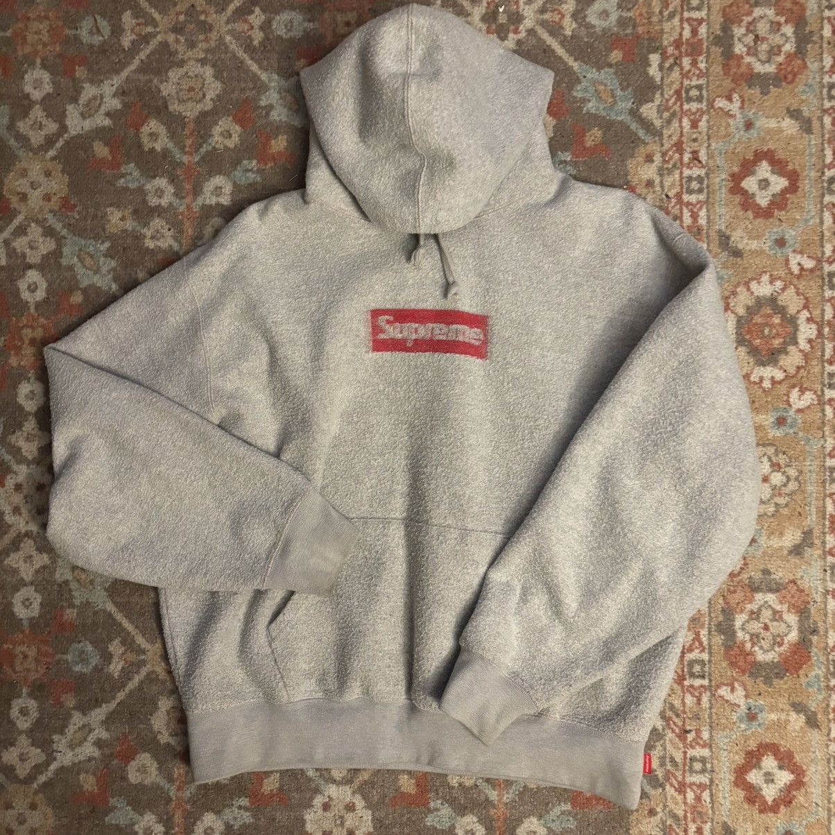 Supreme Supreme Inside Out Box Logo Grey Hooded Sweatshirt Size US S / EU 44-46 / 1 - 1 Thumbnail