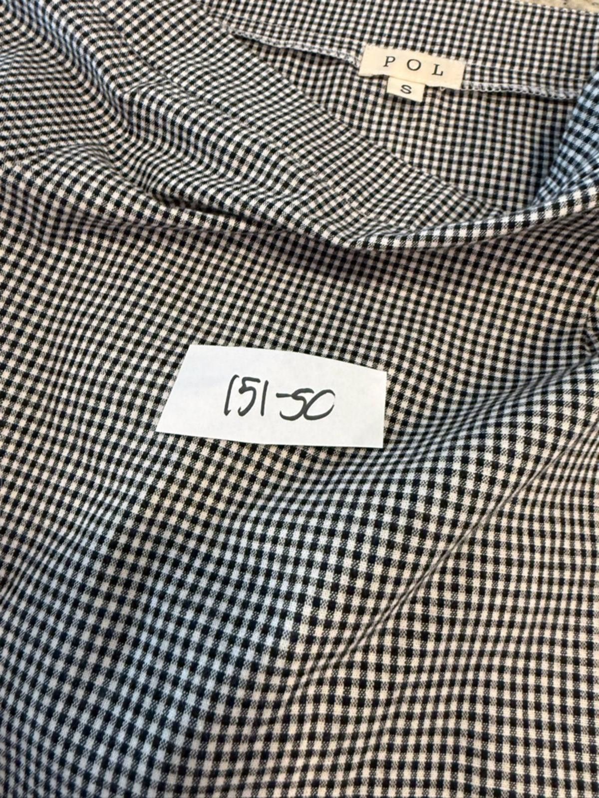 Polo Ralph Lauren POL black & white checkered dramatic asymmetrical skirt SM Size 28" / US 6 / IT 42 - 9 Thumbnail