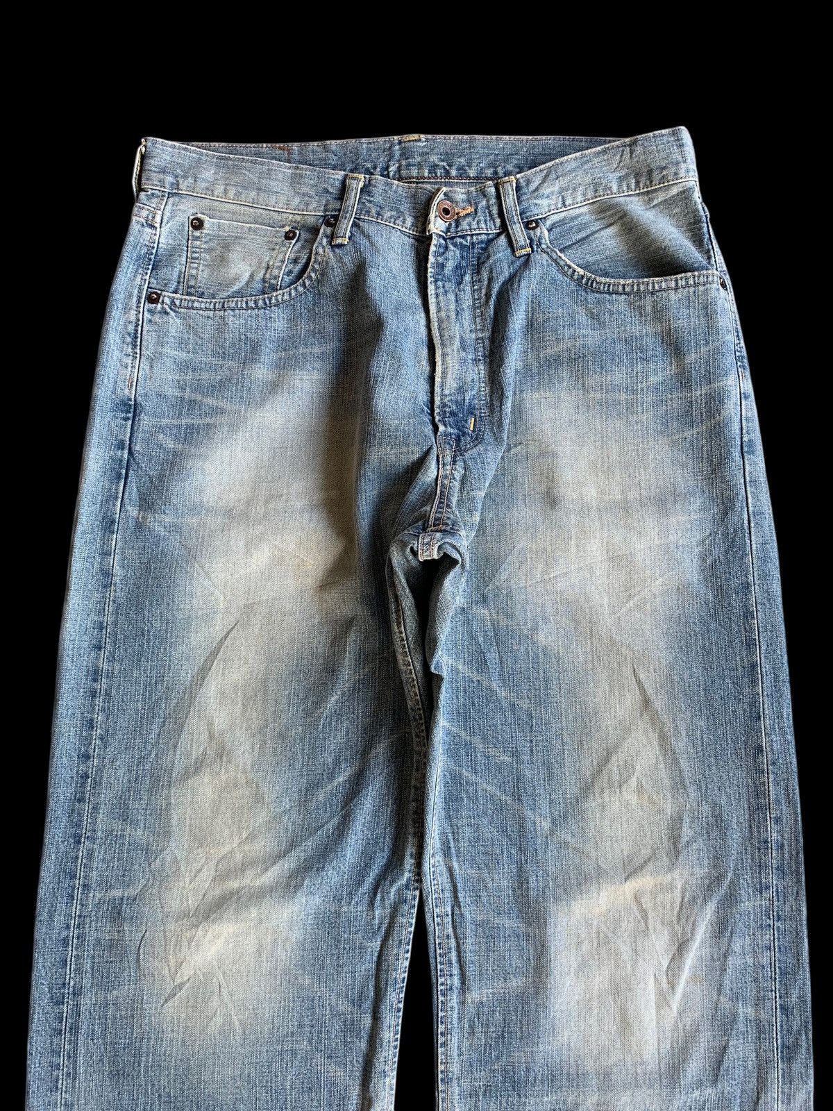 Other EDWIN 505Z SELVEDGE BAGGY FADED&RUSTY DENIM Size US 34 / EU 50 - 7 Thumbnail