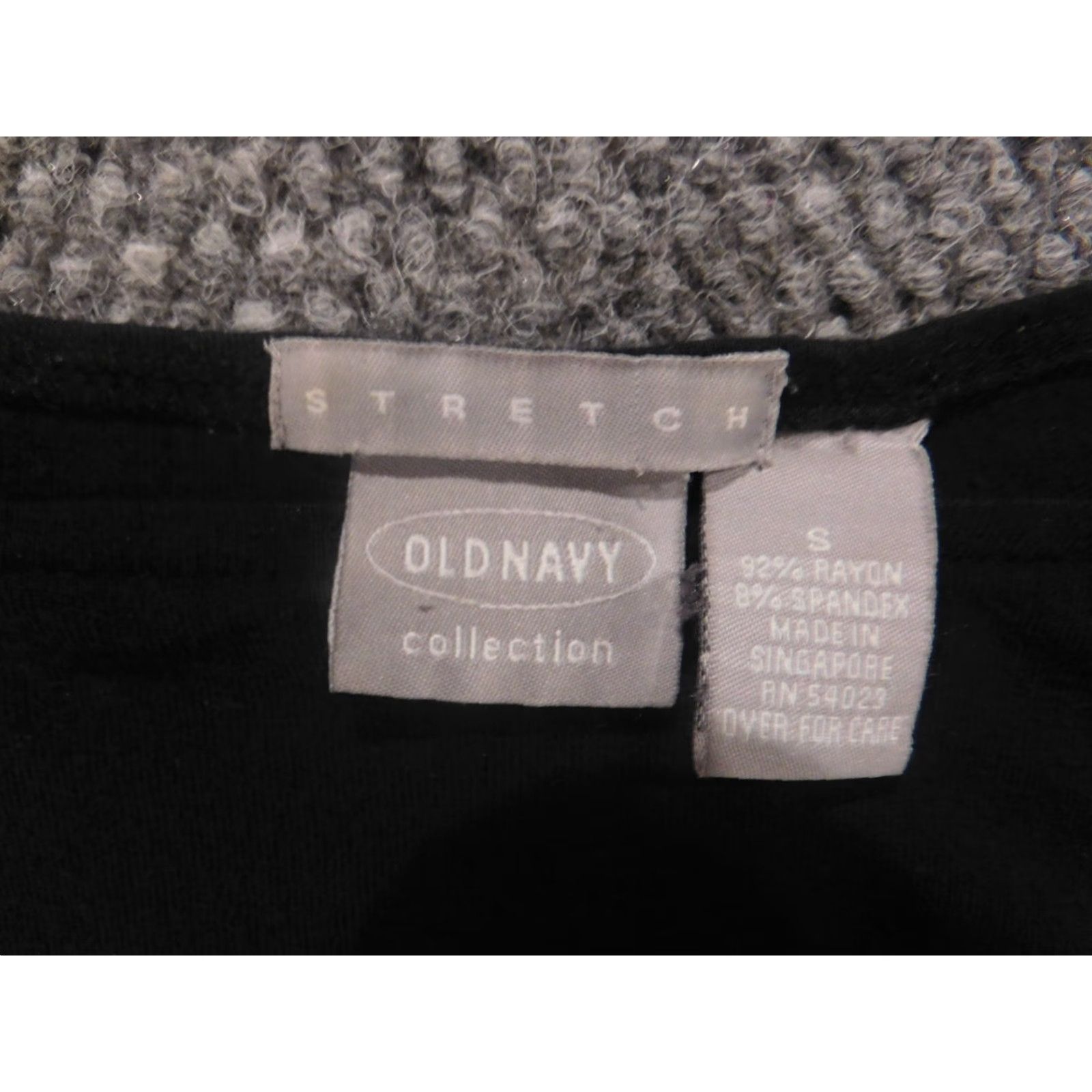 Old Navy Old Navy Blouse Shirt Womens S Black Short Sleeve Collared Pullover Stretch Regular Basic Casual Size S / US 4 / IT 40 - 4 Thumbnail